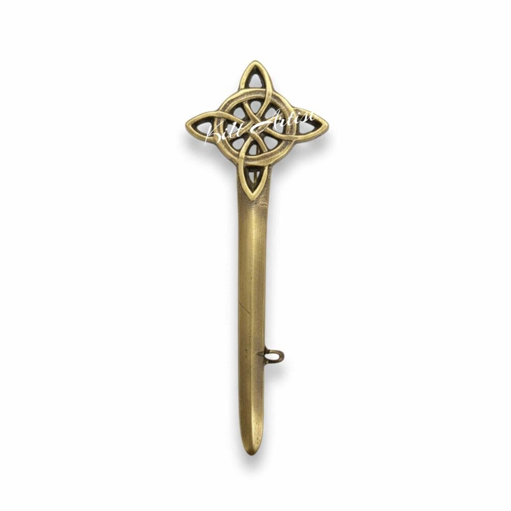 Scottish Celtic knots kilt pin