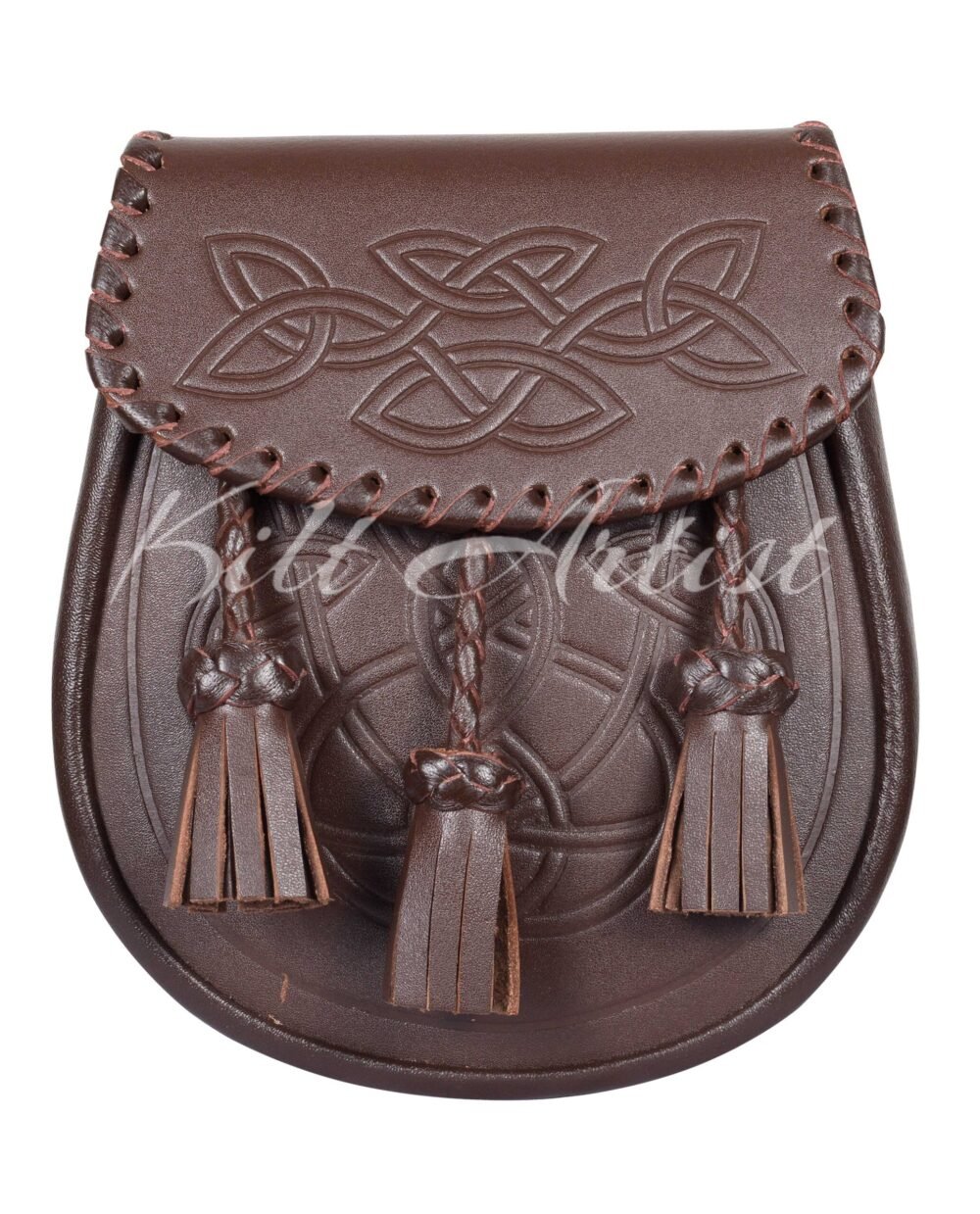 Brown Emboosed Leather Day Sporran