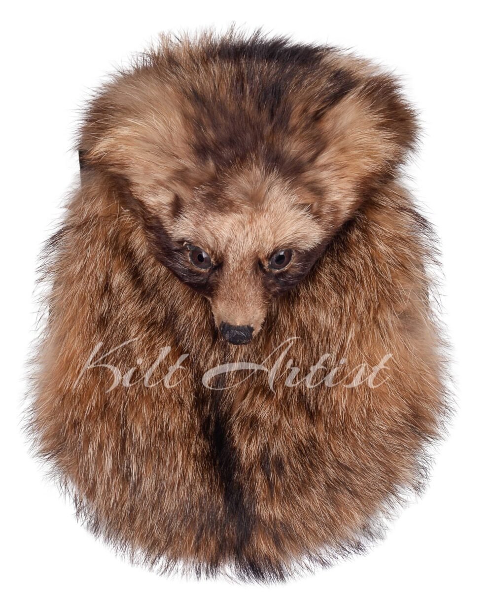 Men's Scottish Full Mask Brown Coyote Sporran