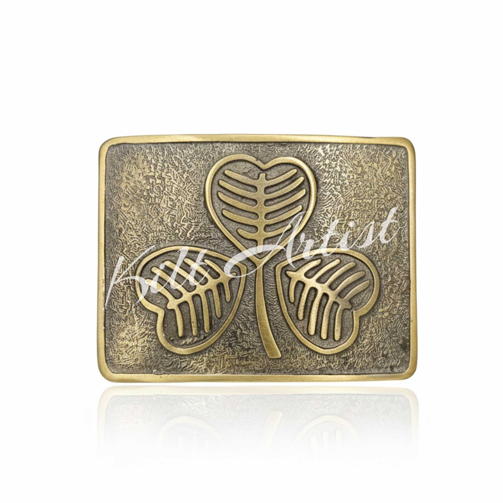 Shamrock Scottish Kilt Belt Buckle