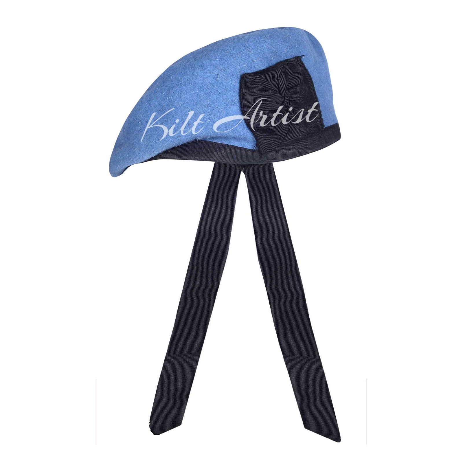 Sky Blue Wool Balmoral Scottish Military Highlander Bonnet