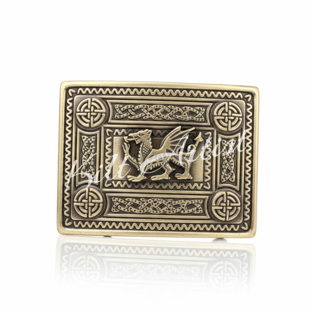 Welsh Dragon Scottish Kilt Belt Buckle