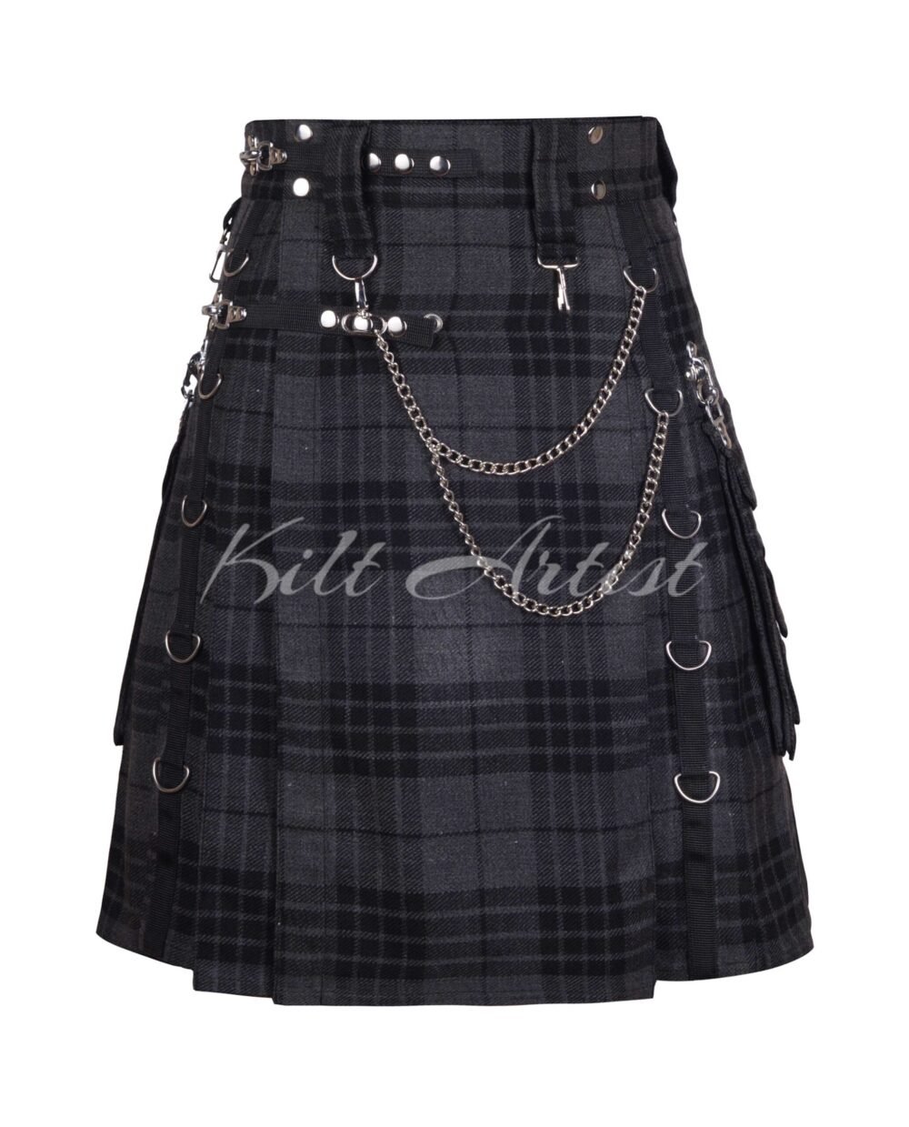Hamilton Grey Gothic Utility Kilt