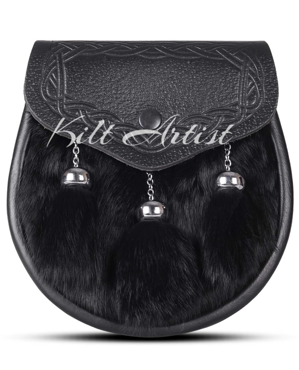 Black Rabbit Fur Semi Dress Sporran