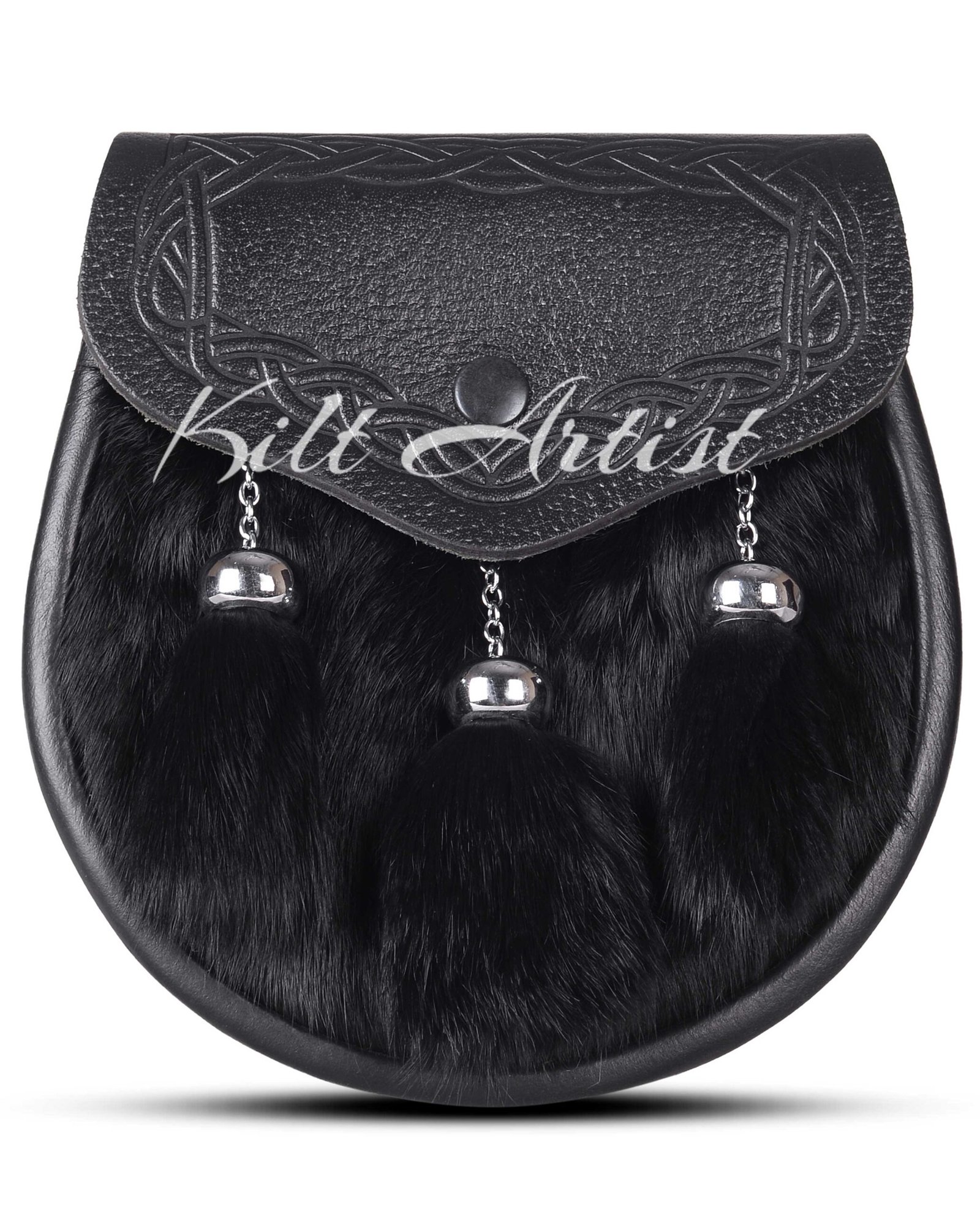 Black Rabbit Fur Semi Dress Sporran