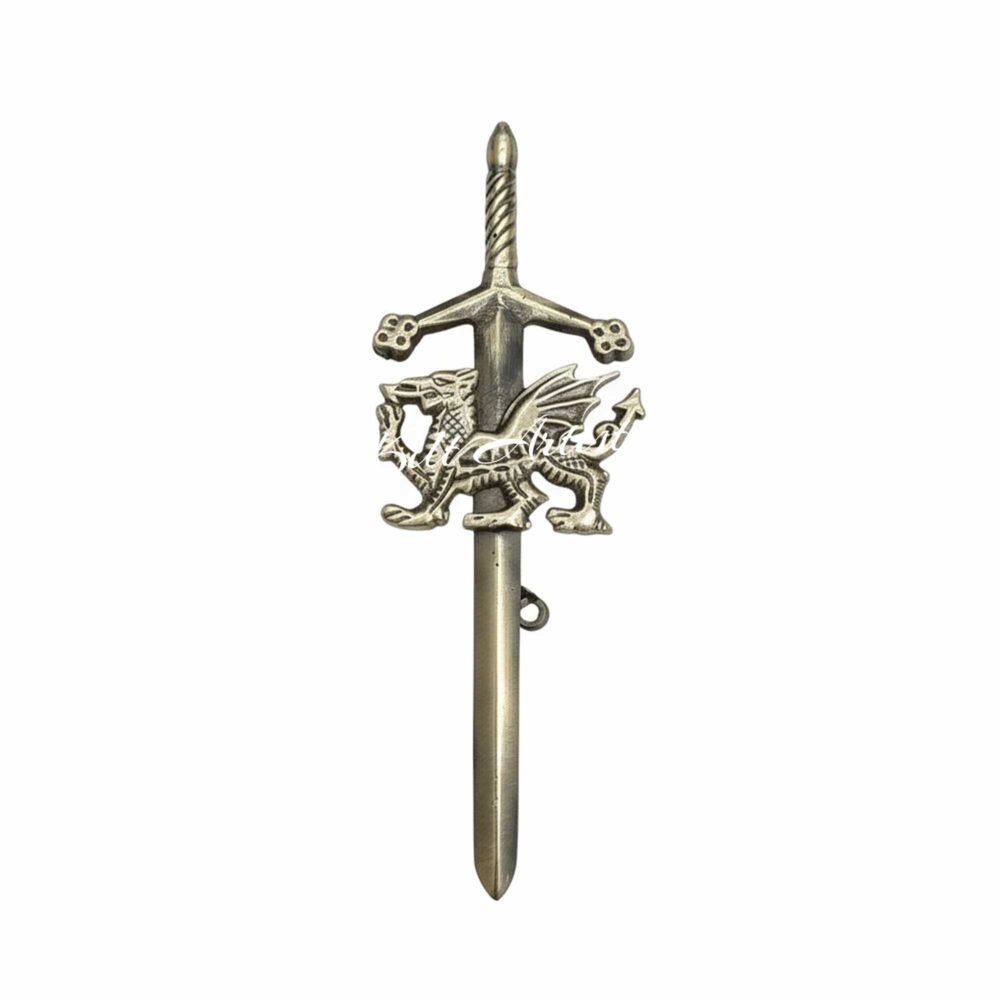 Scottish Welsh Dragon Kilt Pin