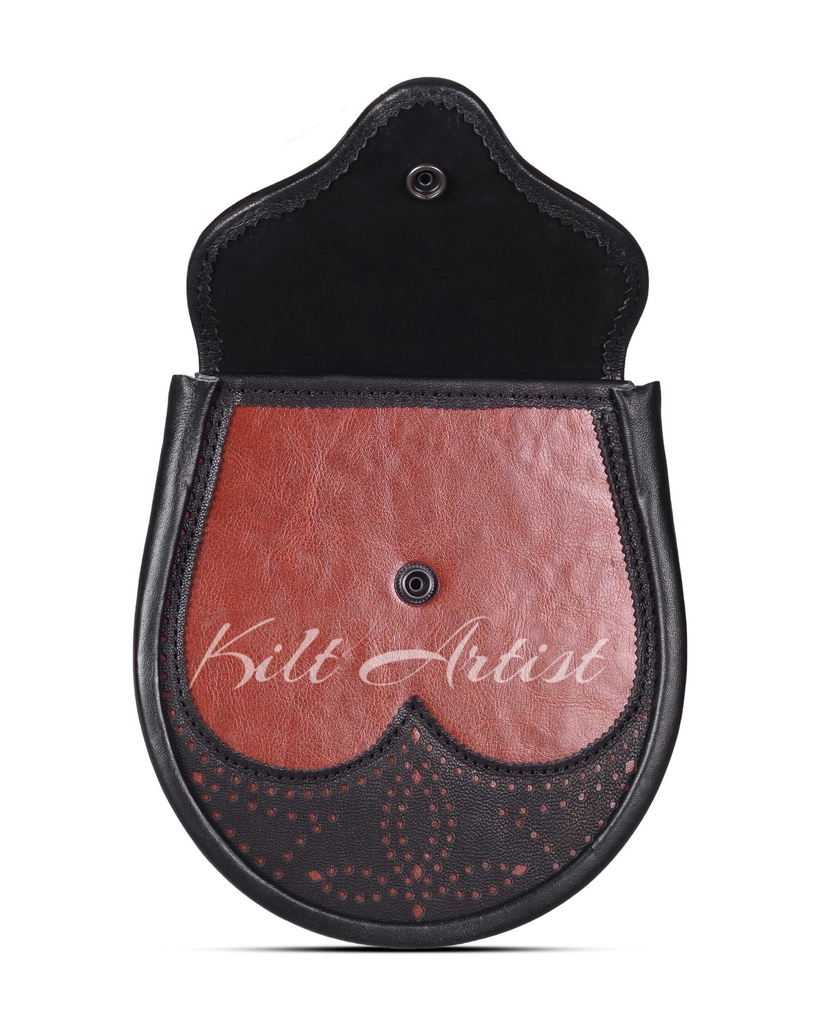 Red Black Two Tone Day Sporran - Image 4