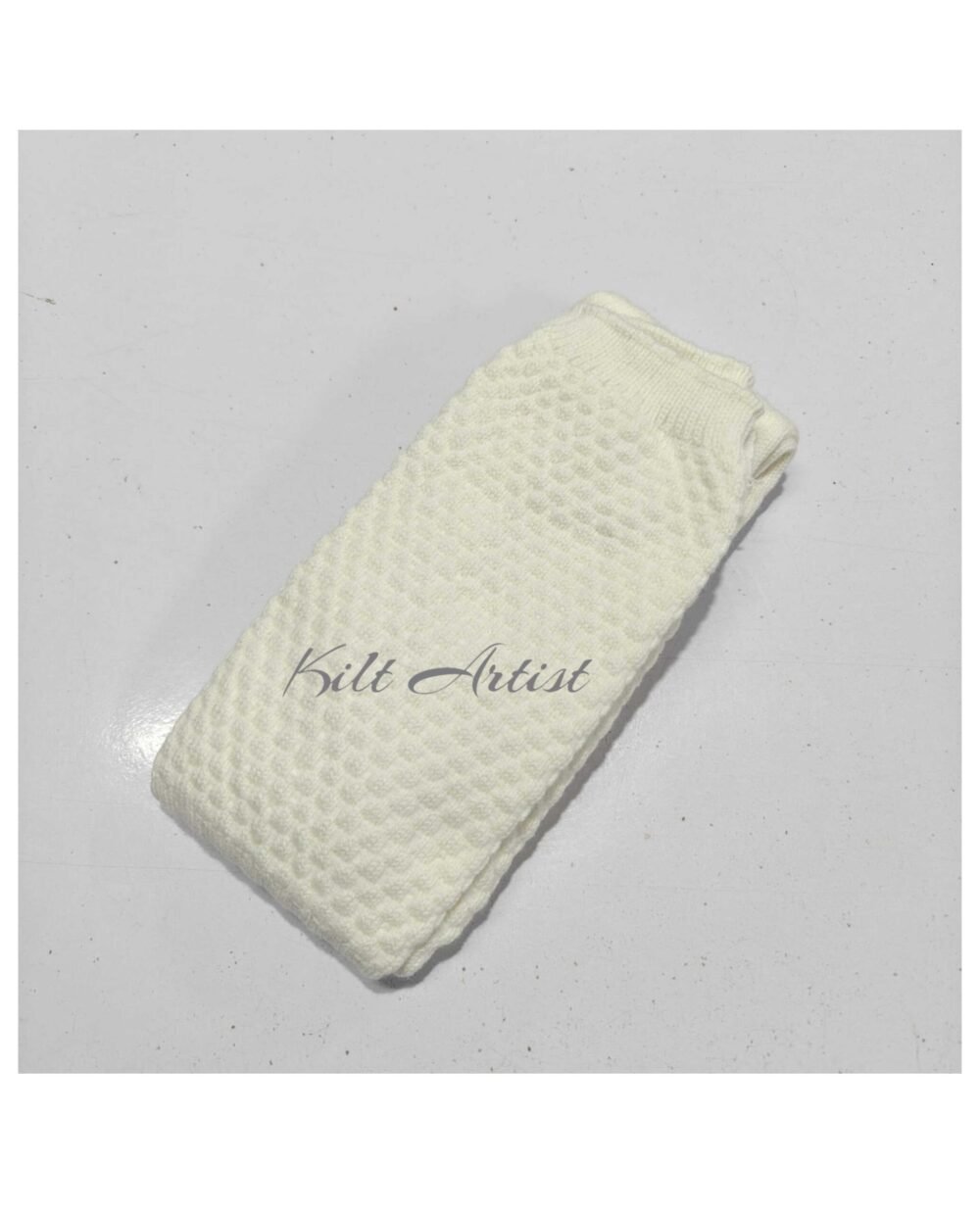 Scottish White Kilt Socks