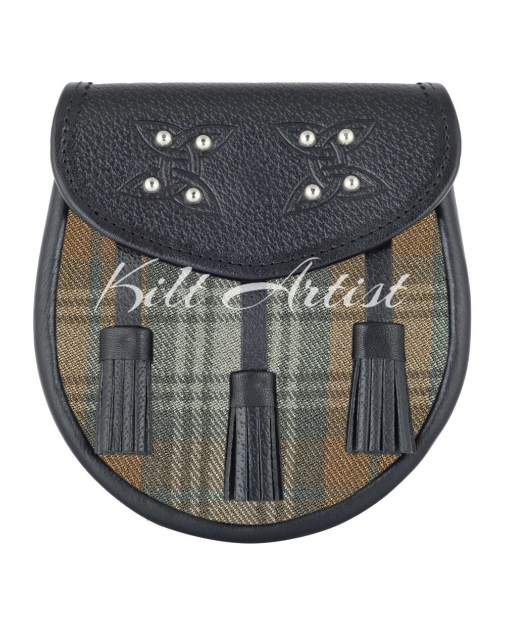 Men's Scottish Black Watch Weathered Tartan Sporran