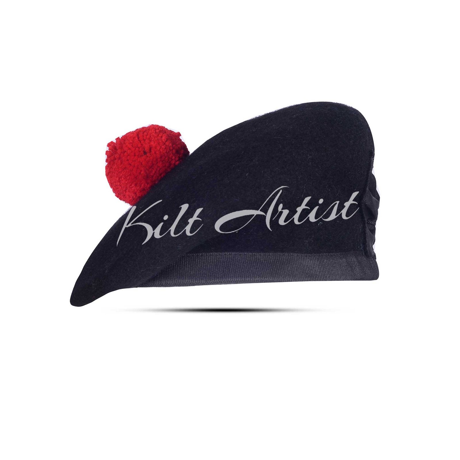 Scottish Men's Black Balmoral Cap