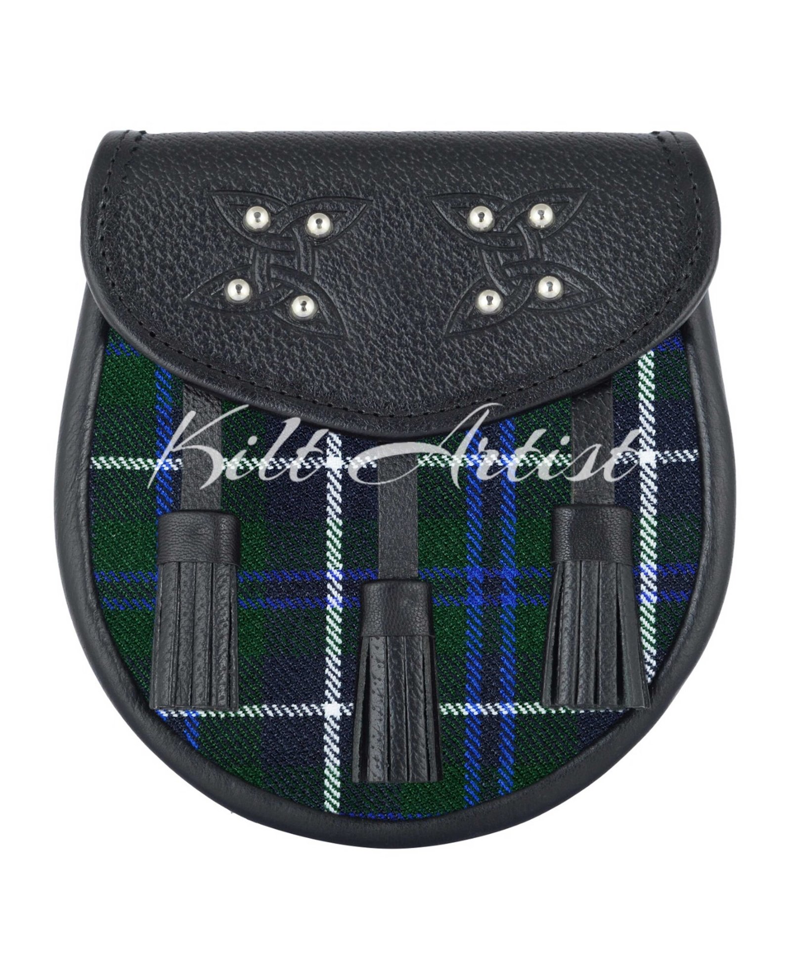 Men's Scottish Blue Douglas Tartan Sporran