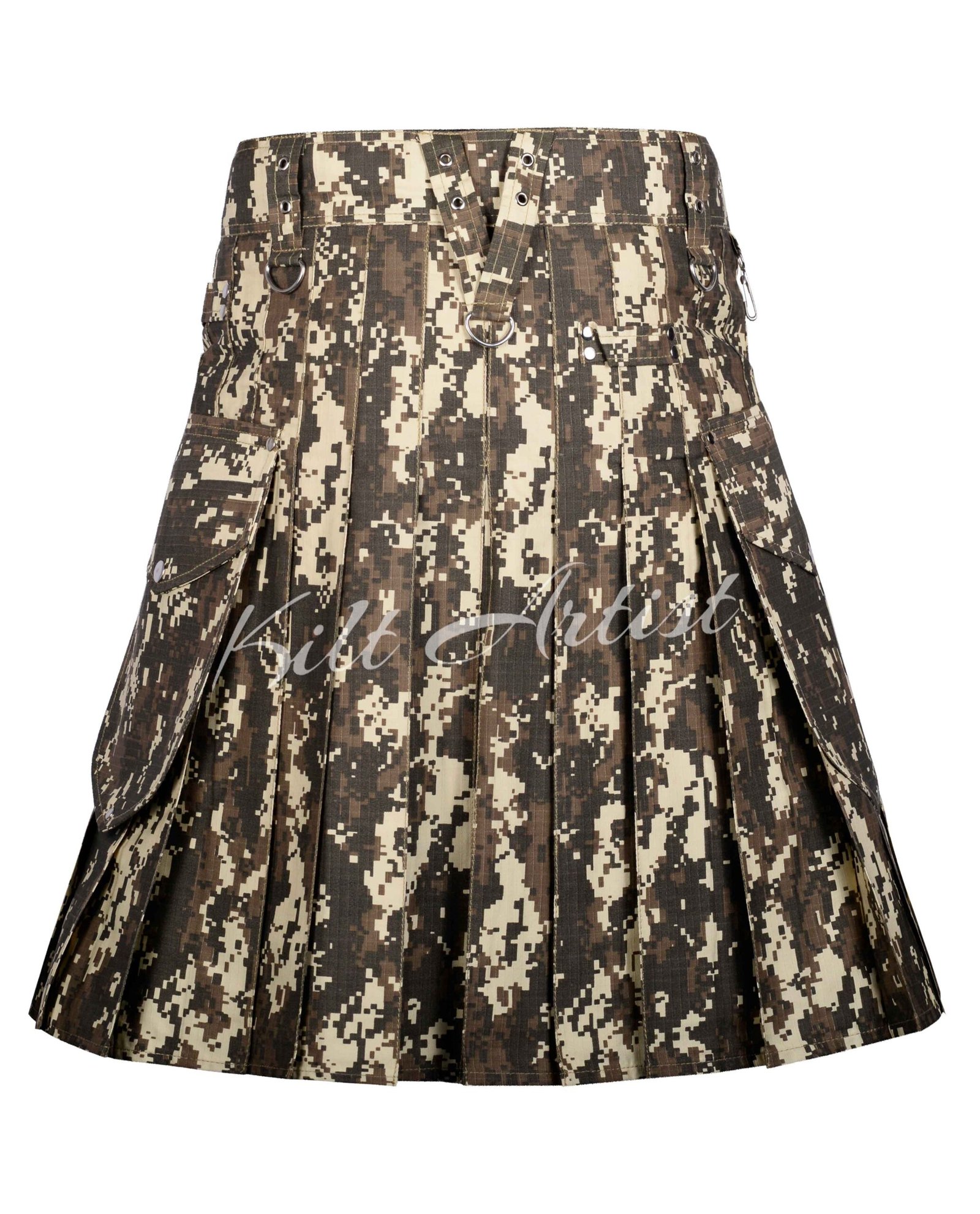 Digital Camo Cotton Utility Kilt - Image 2