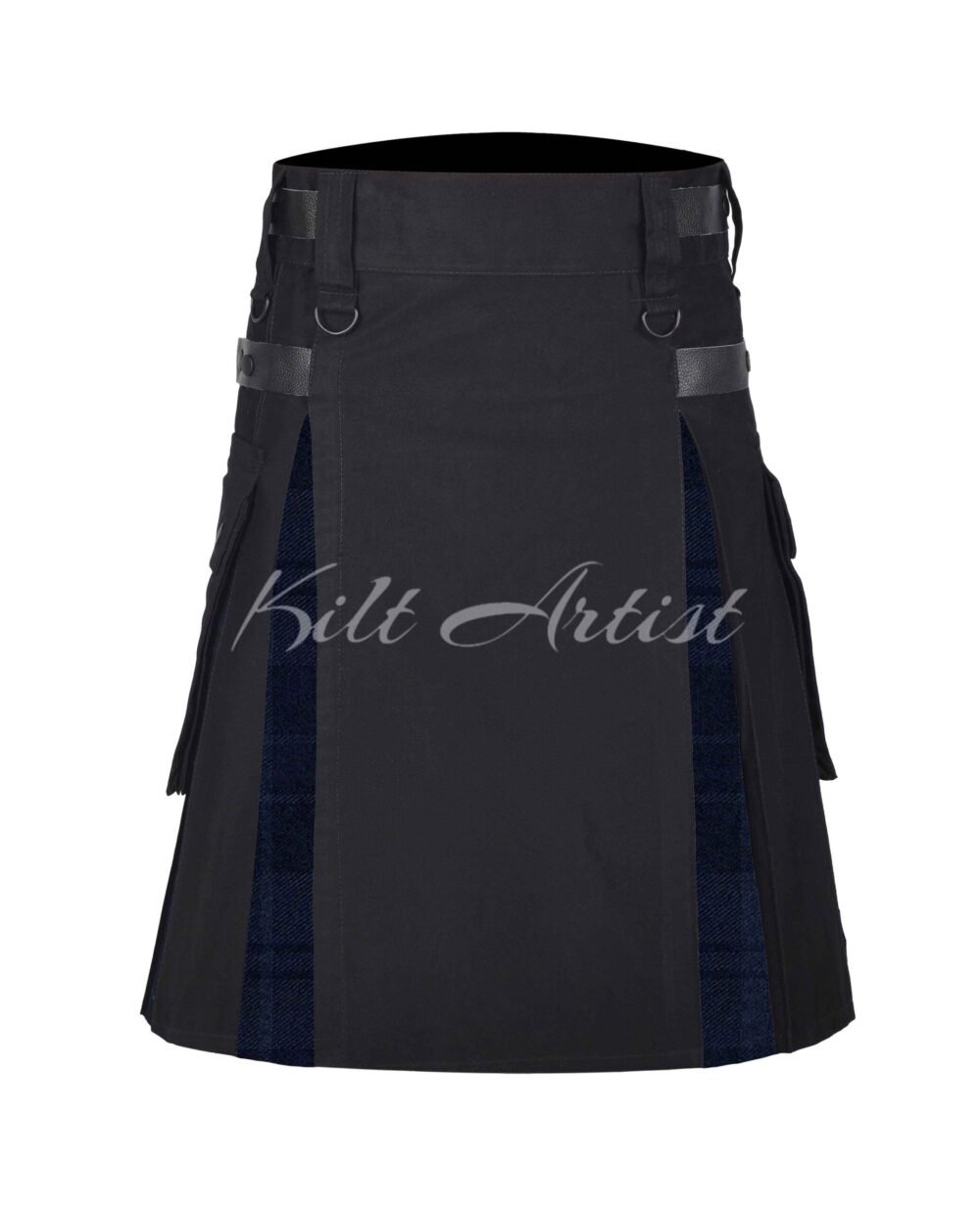 Douglas Dark Navy Tartan Hybrid Kilt