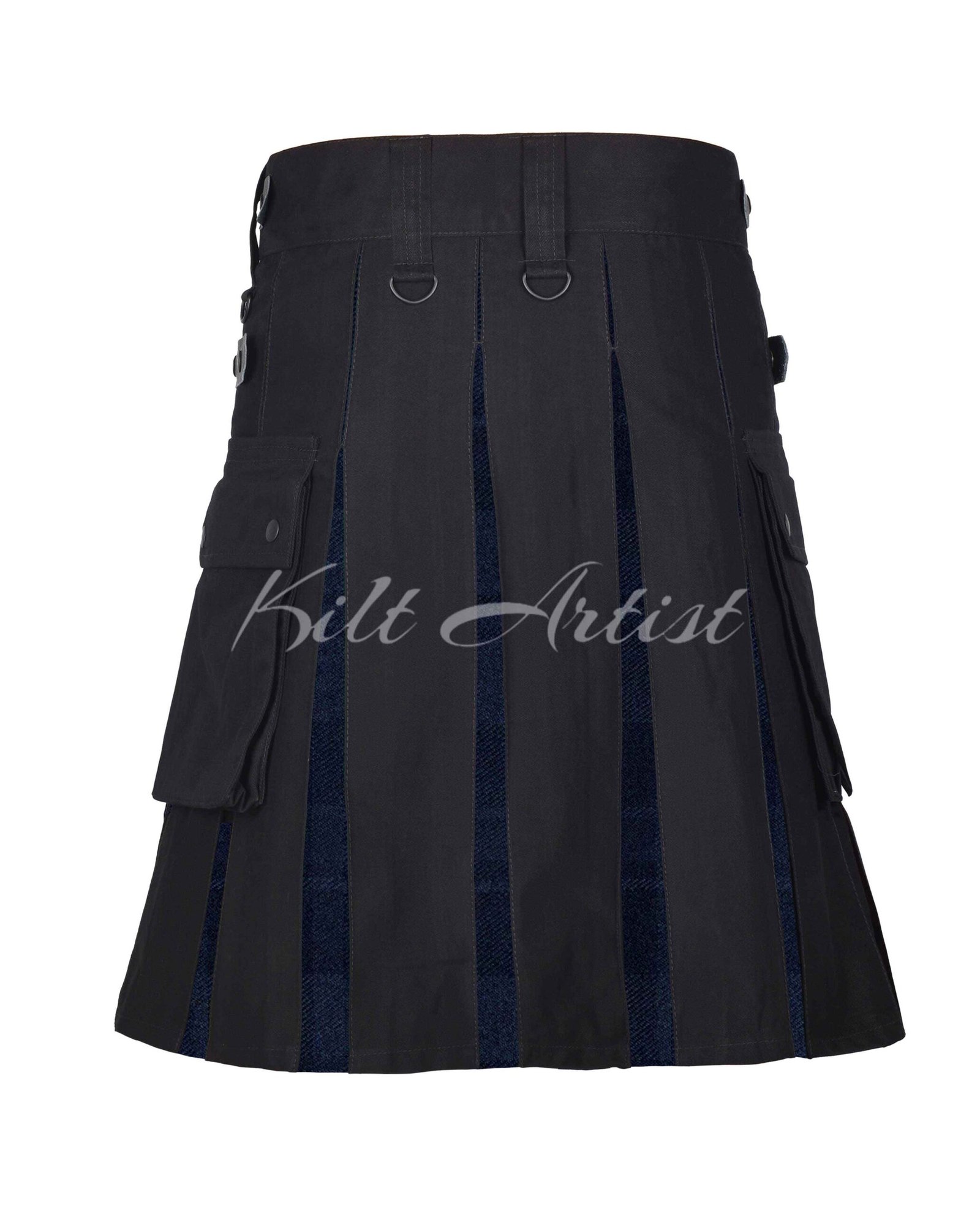 Douglas Dark Navy Tartan Hybrid Kilt