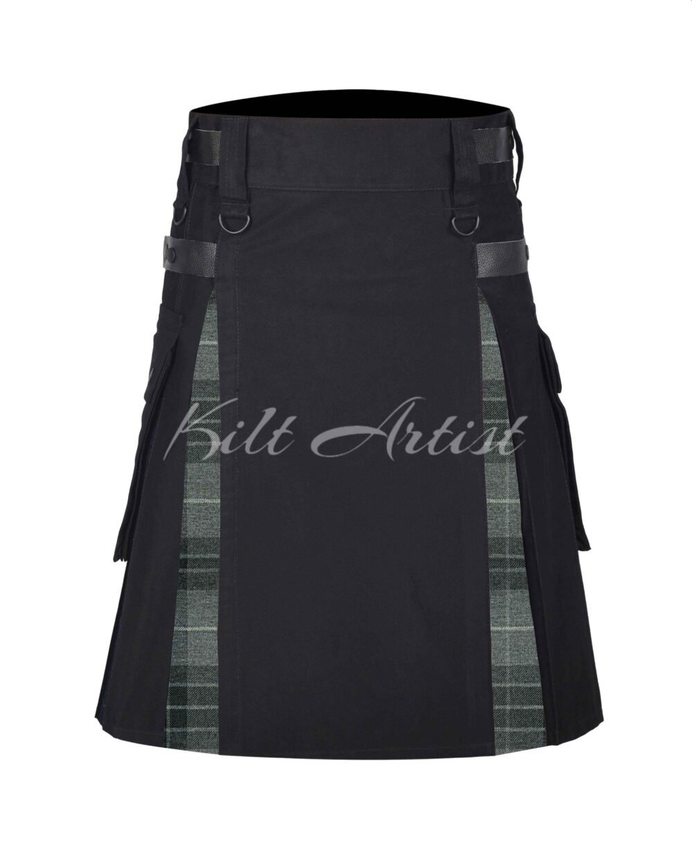Fraser Grey Tartan Hybrid Kilt