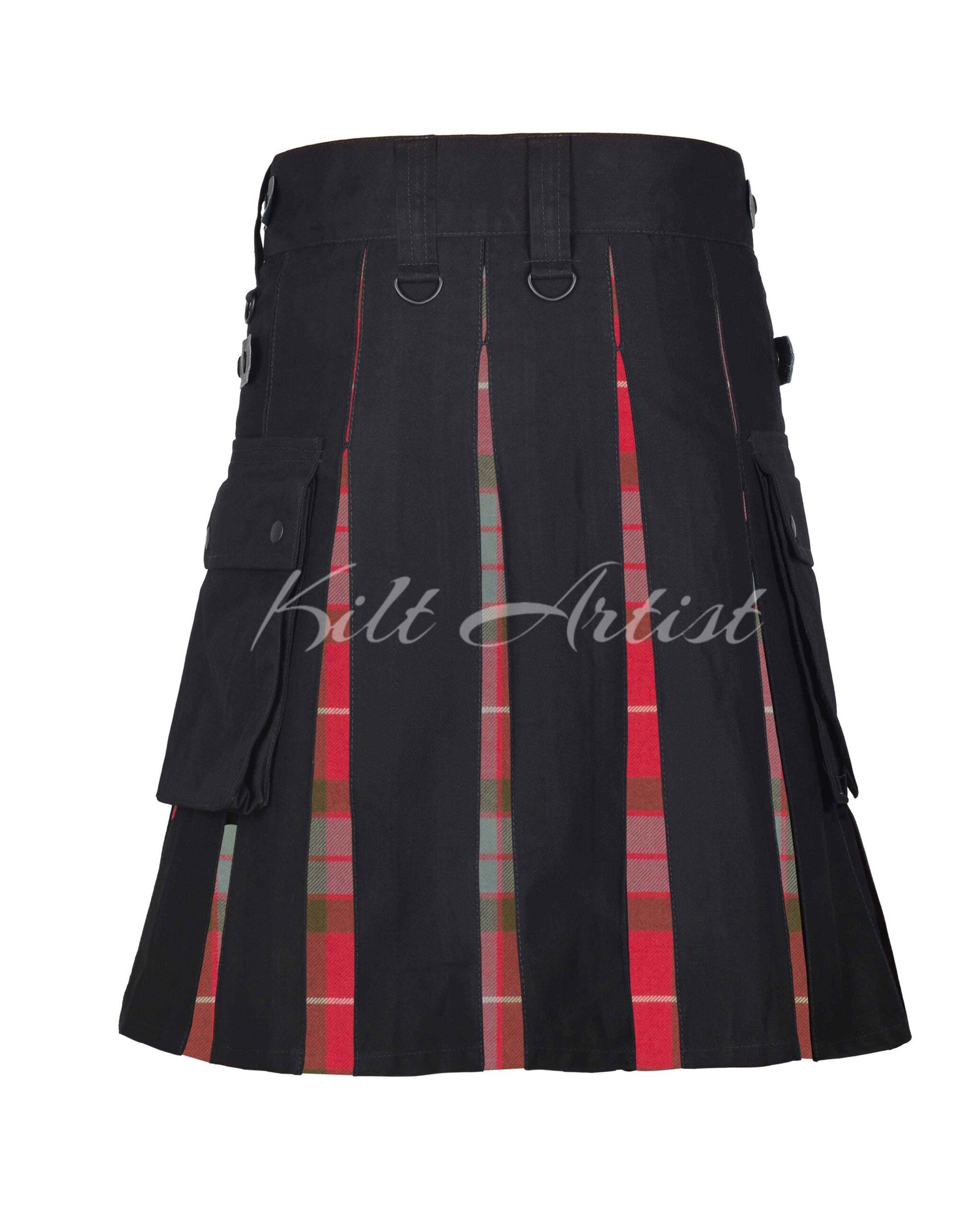Fraser Red Weathered Tartan Hybrid Kilt