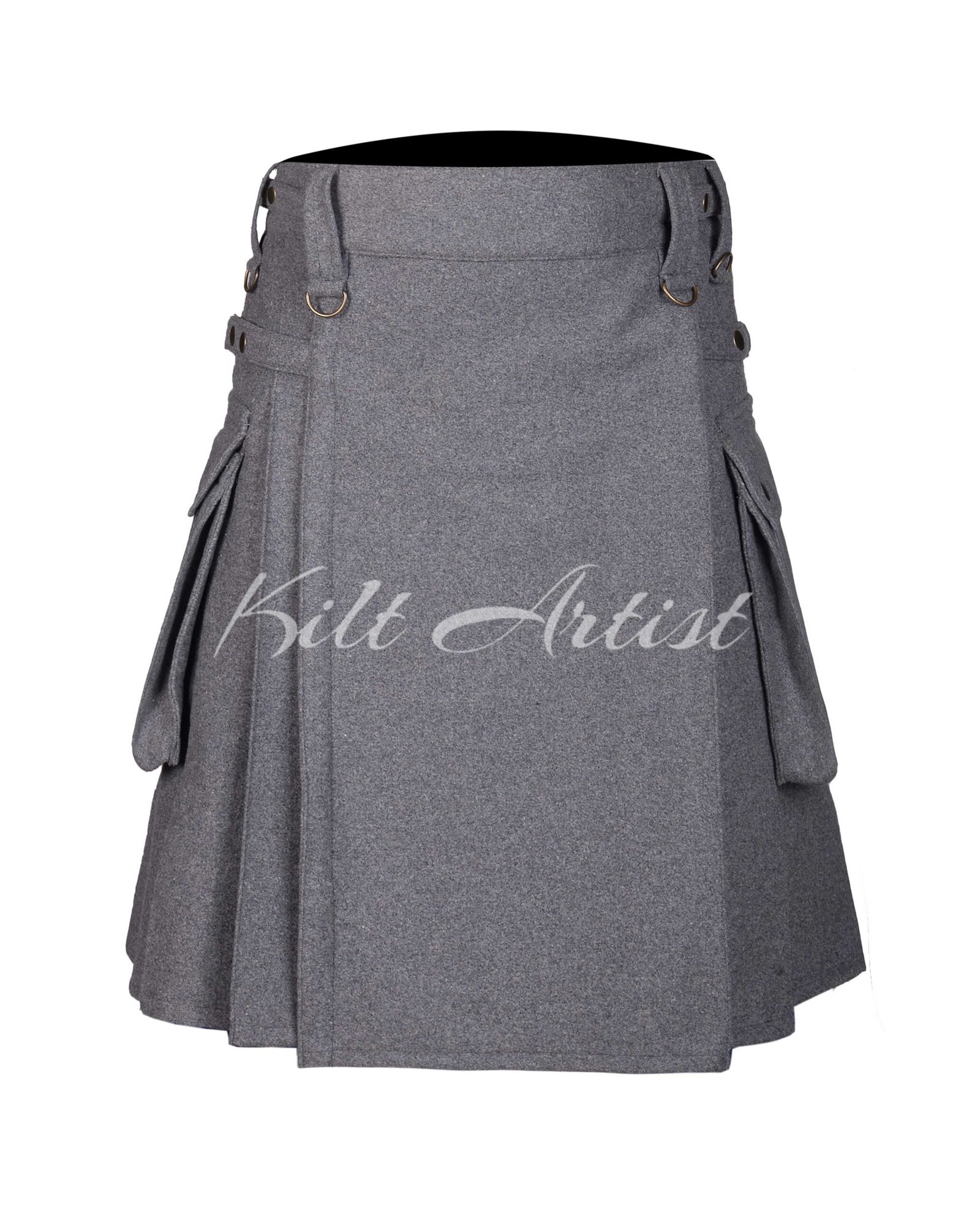Grey Wool Kilt