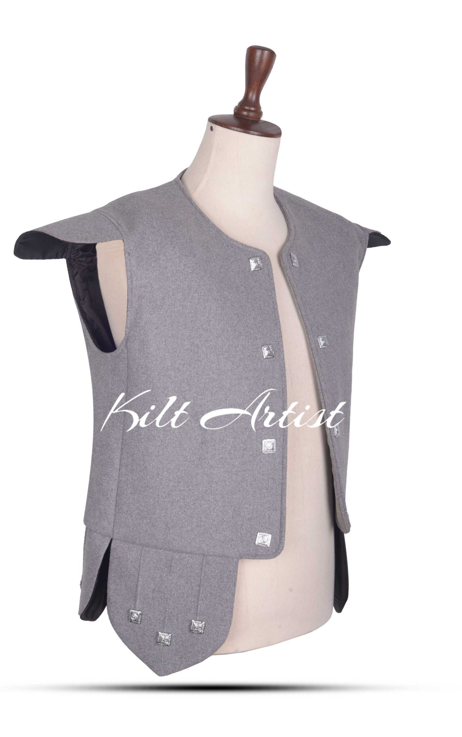 Gray Jacobite Waistcoat - Image 2