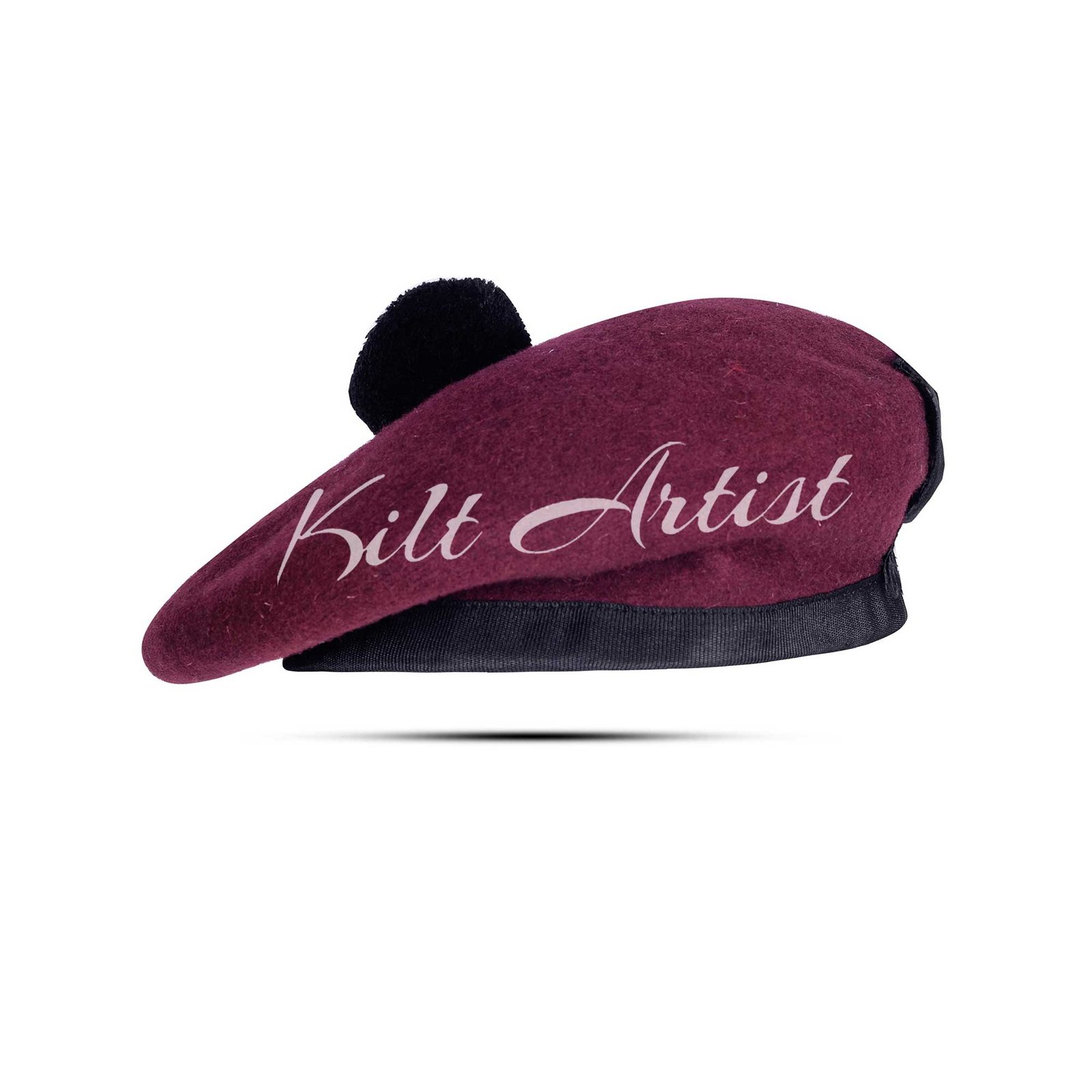 Maroon Wool Balmoral Hat