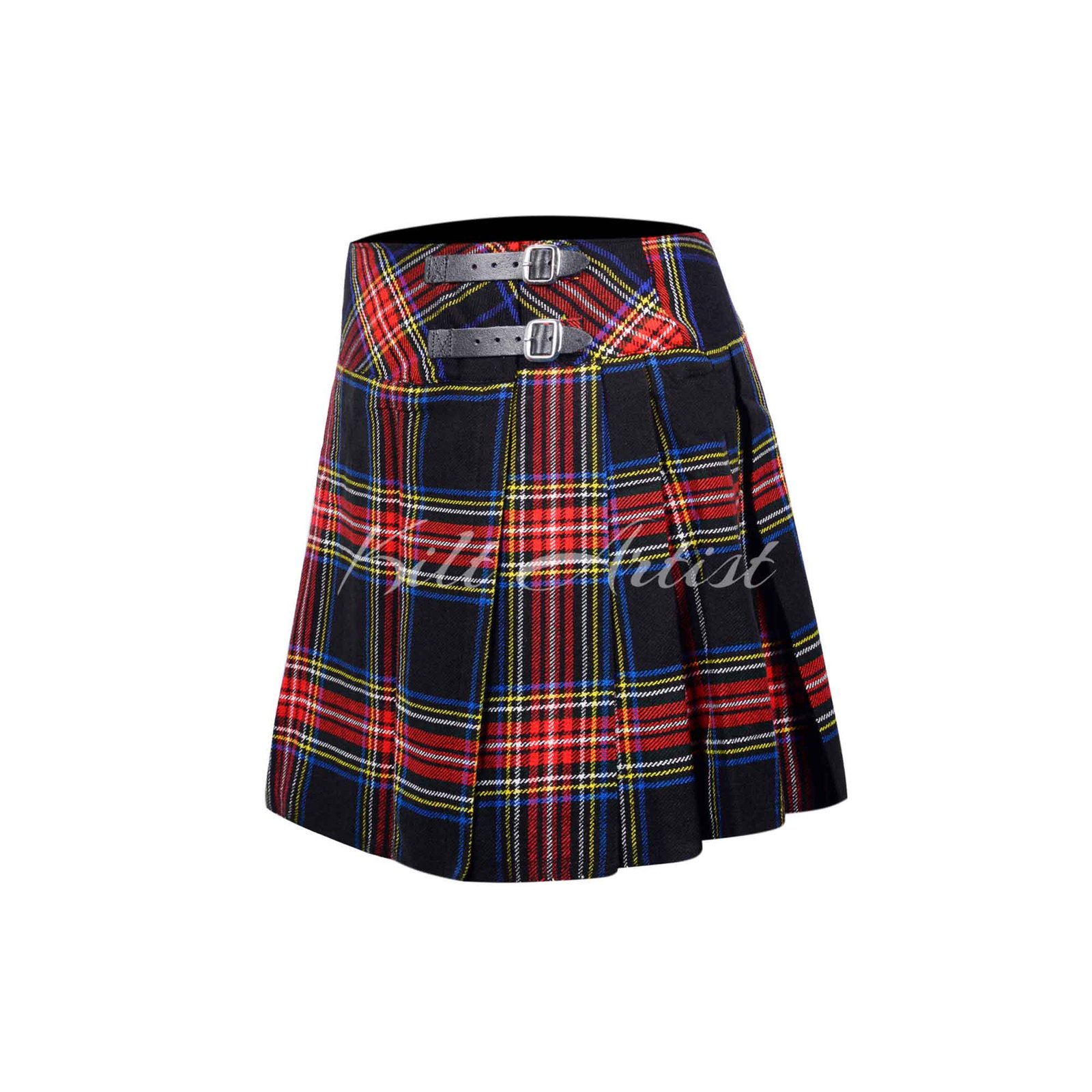 Mini Black Red Tartan Women Skirt