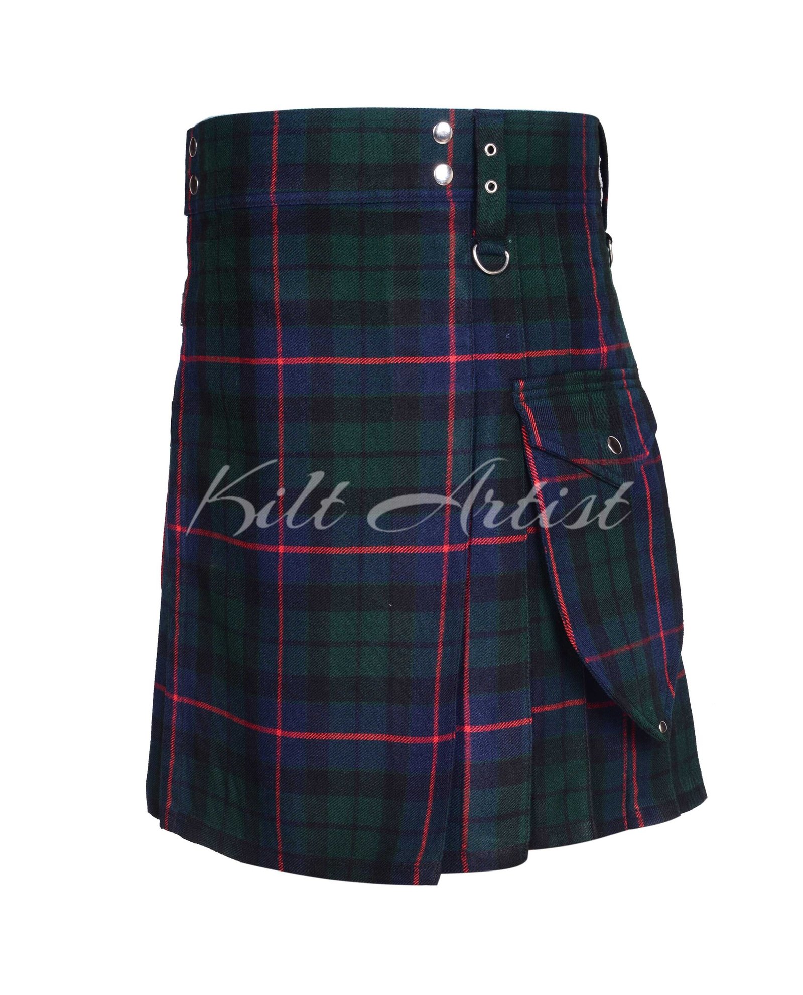 Morrison Tartan Gol Pockets Utility Kilt - Image 2