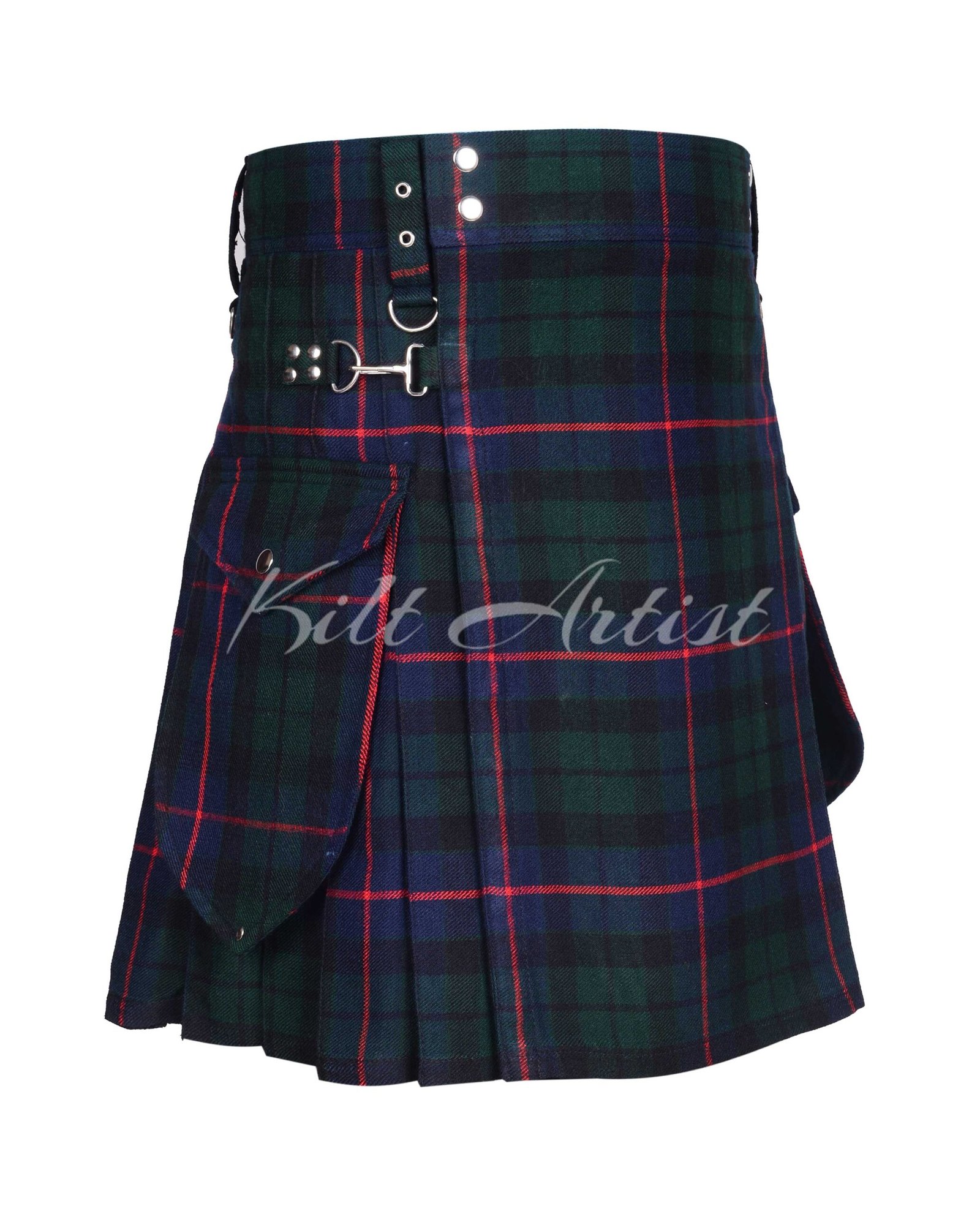 Morrison Tartan Gol Pockets Utility Kilt - Image 3