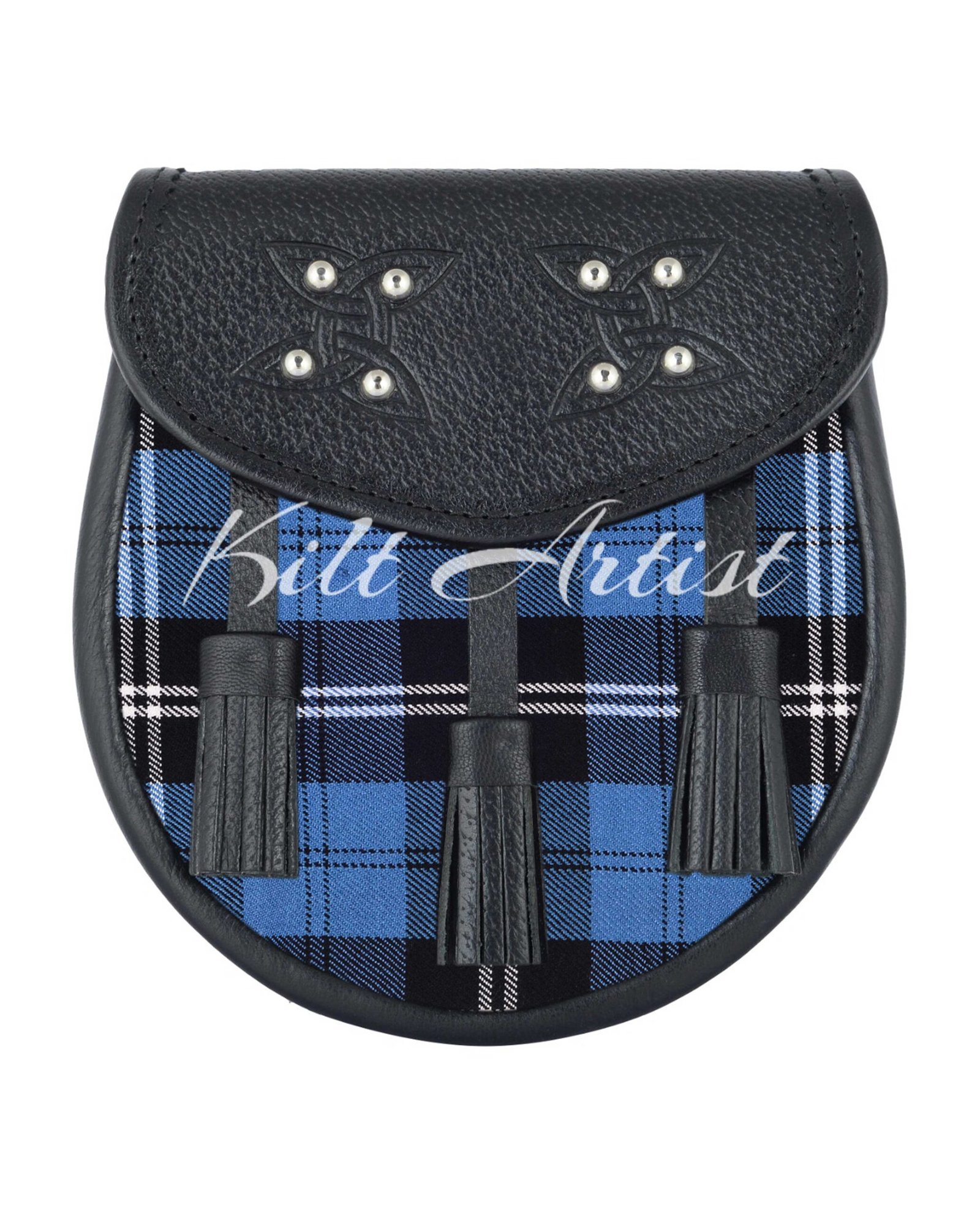 Men's Scottish Ramsey Blue Hunting Tartan Sporran