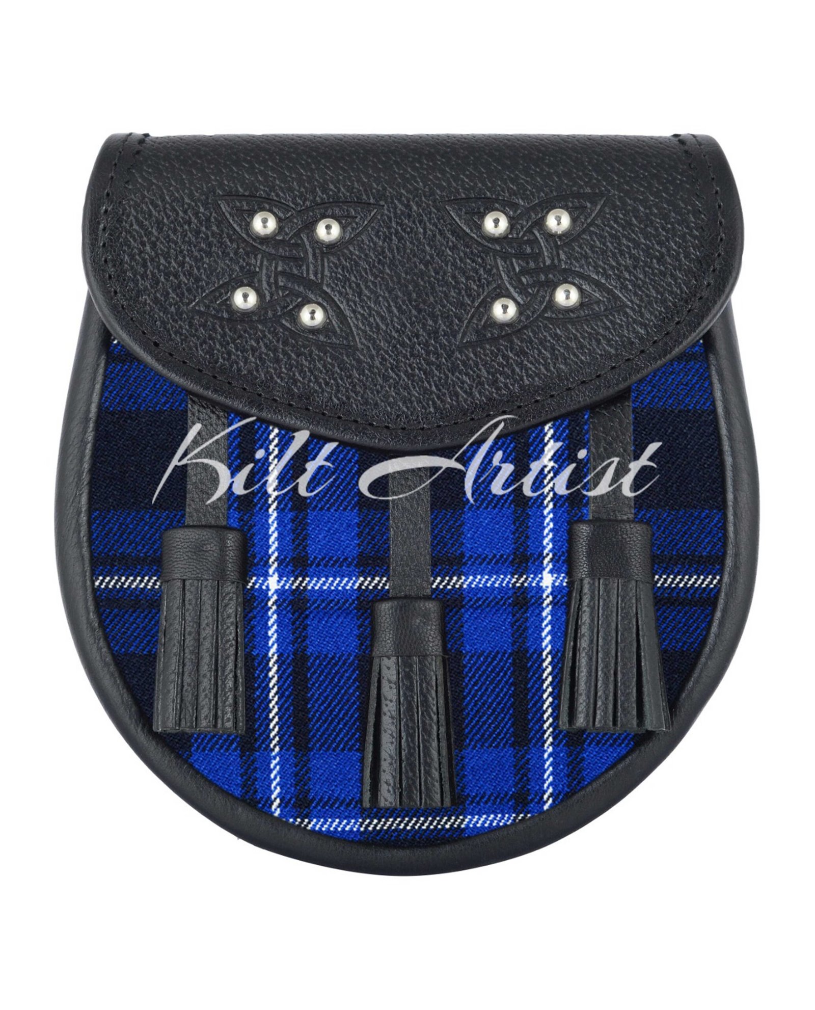 Men's Scottish Ramsey Blue Tartan Sporran