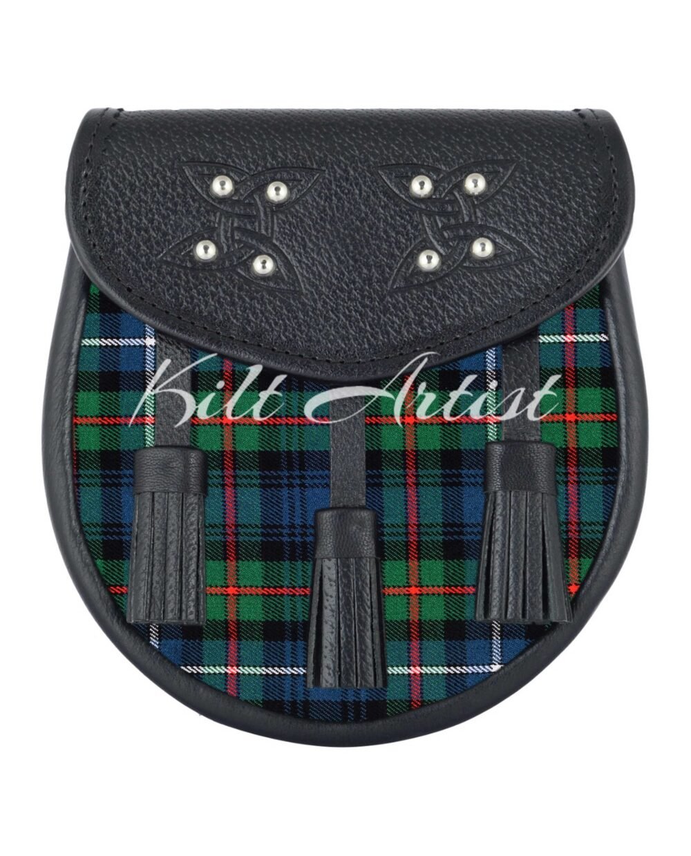 Men's Scottish Robertson Hunting Tartan Sporran