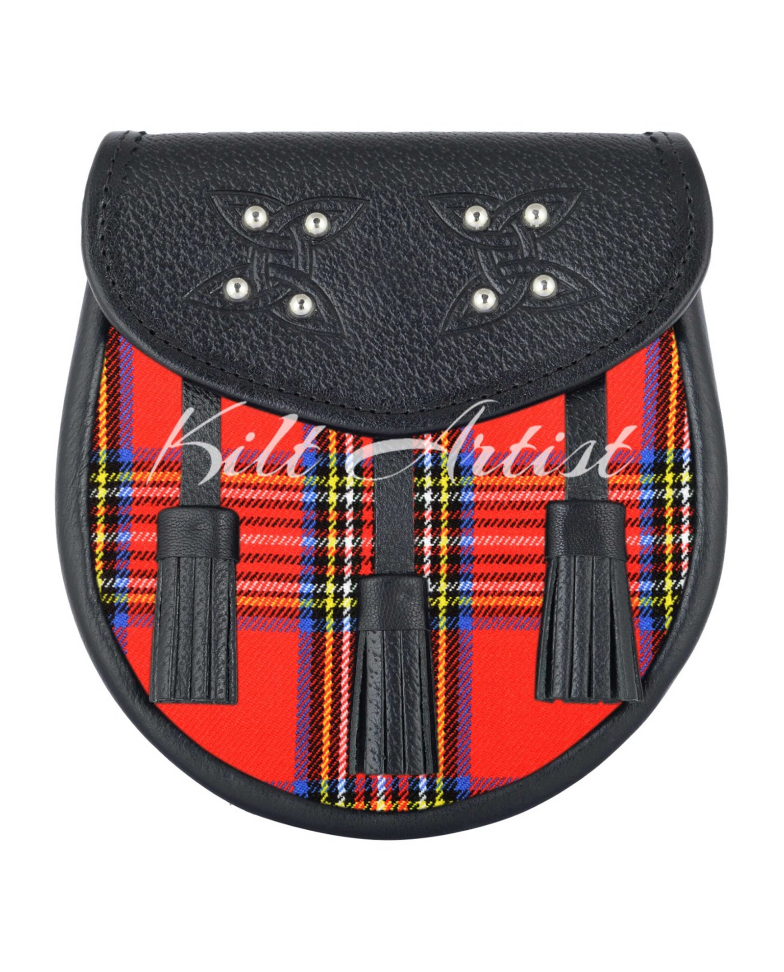 Men's Scottish Royal Stewart Tartan Sporran