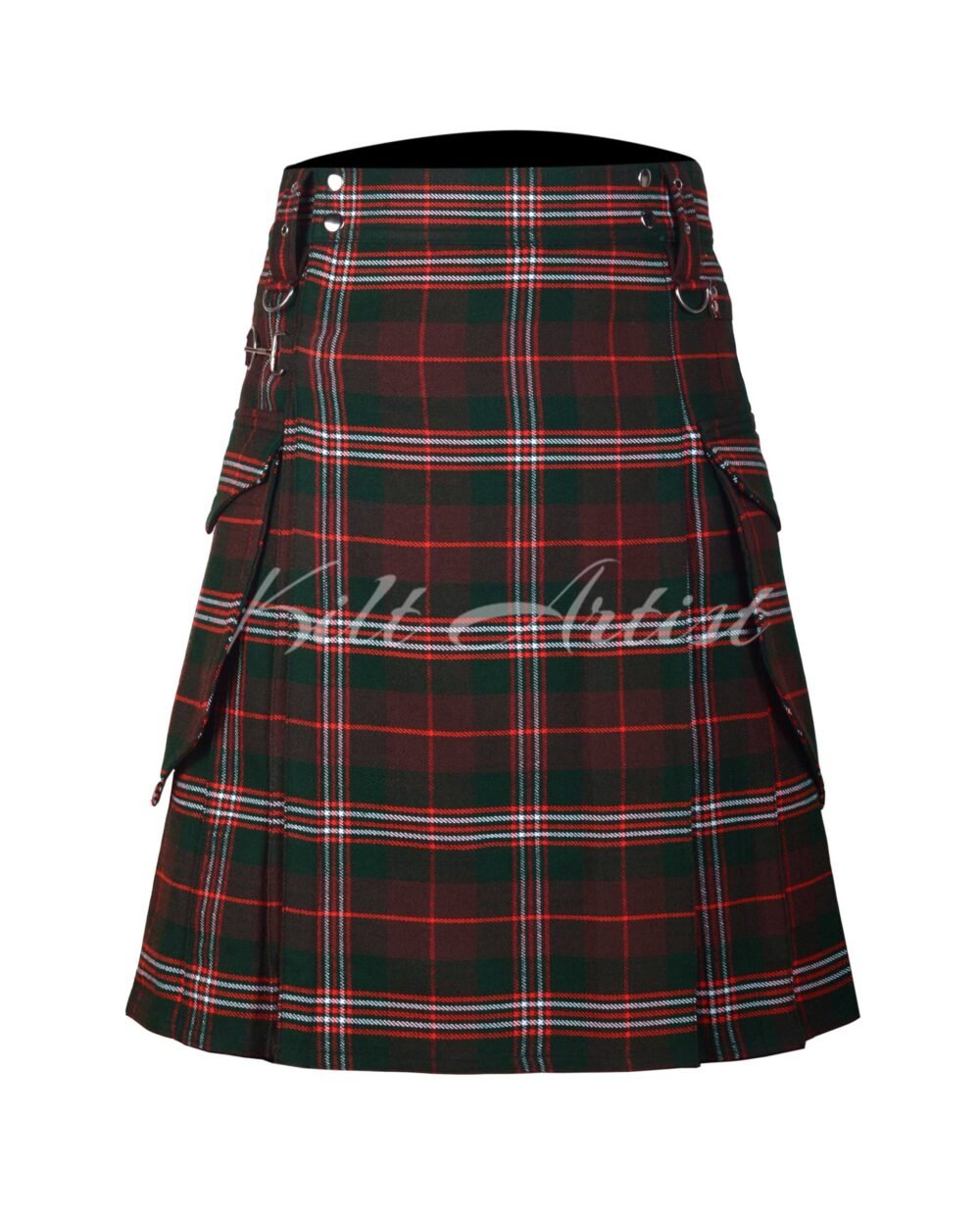Scott Hunting Tartan Gol Pockets Utility Kilt