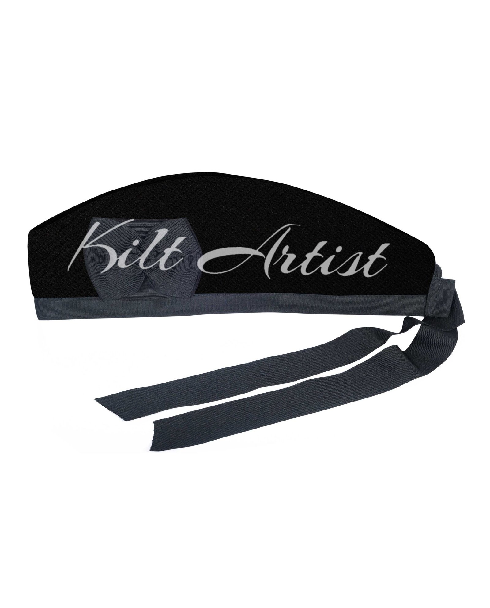 Solid Black Tartan Glengarry Cap