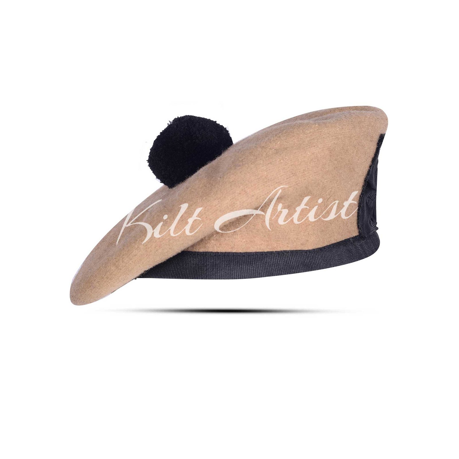 Men's Scottish Tan Wool Balmoral Cap