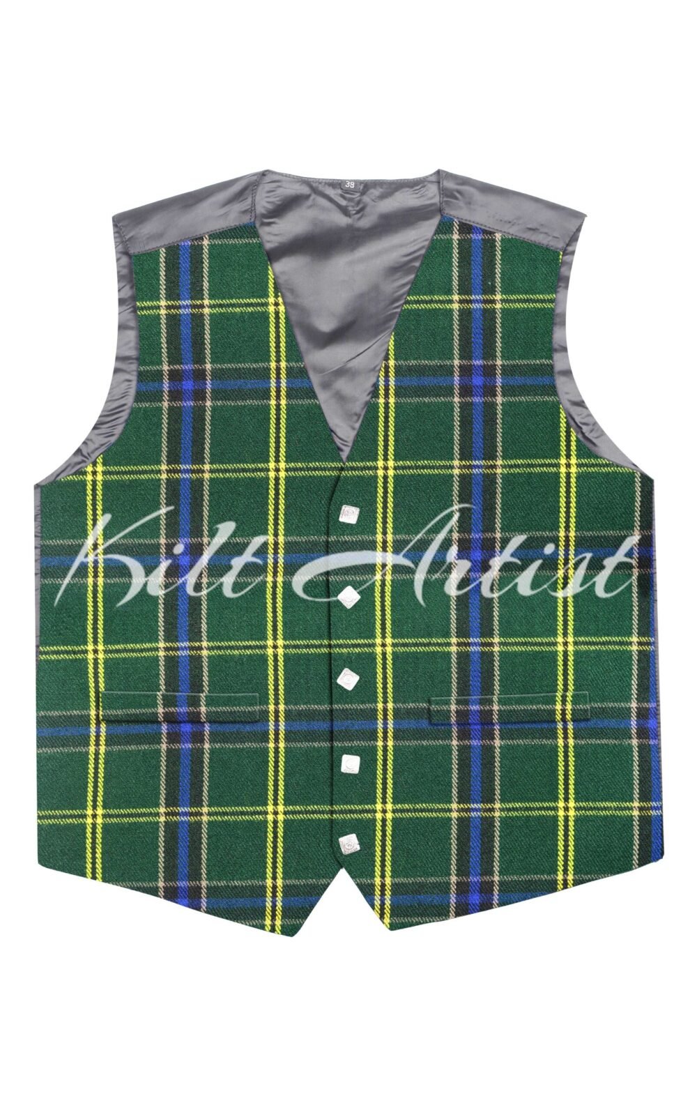 US Army Tartan Argyll Waistcoat