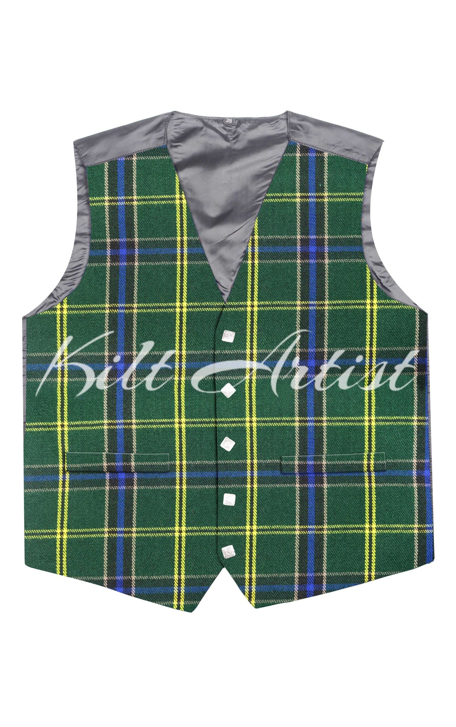 US Army Tartan Argyll Waistcoat
