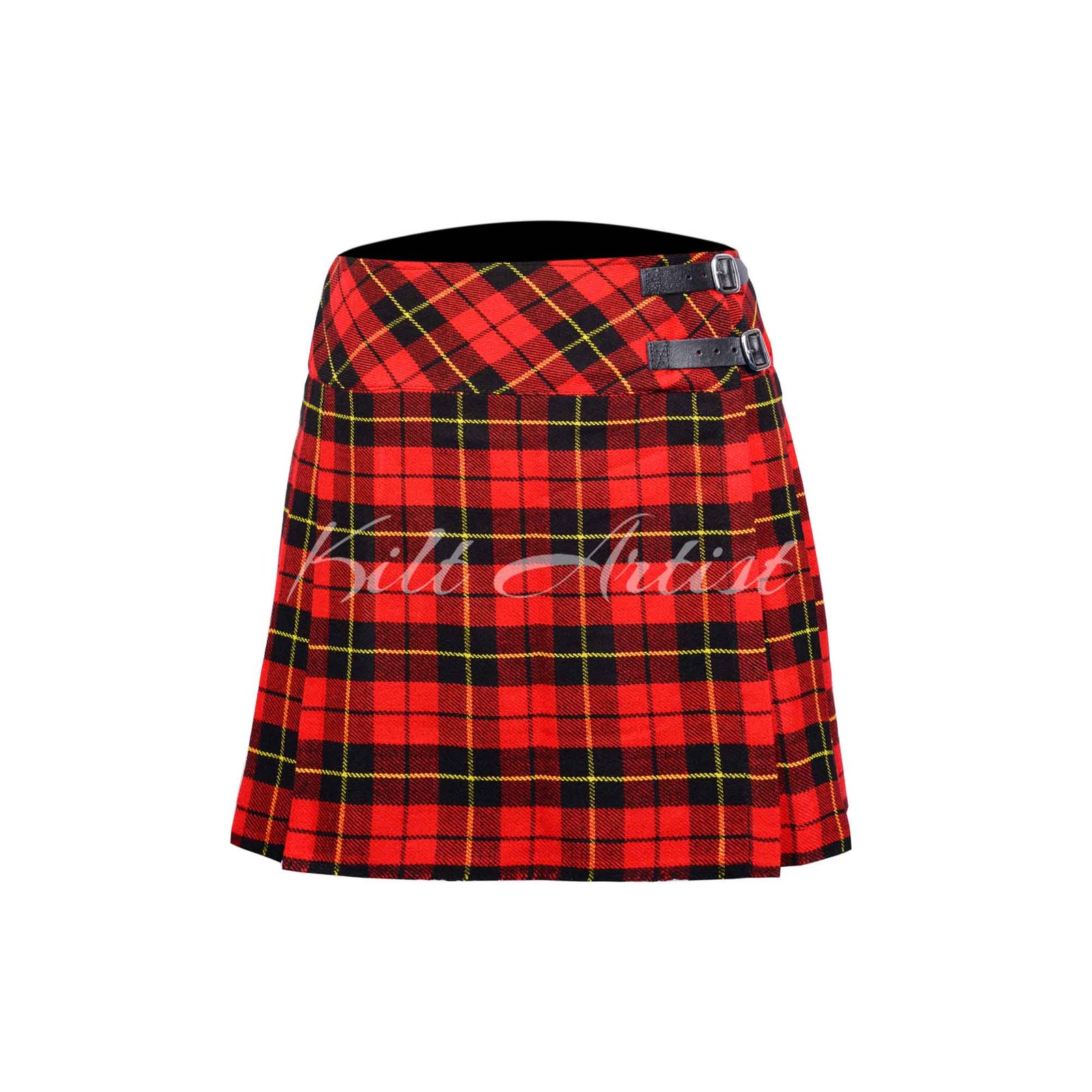 Wallace Tartan Women Knee Length Skirt