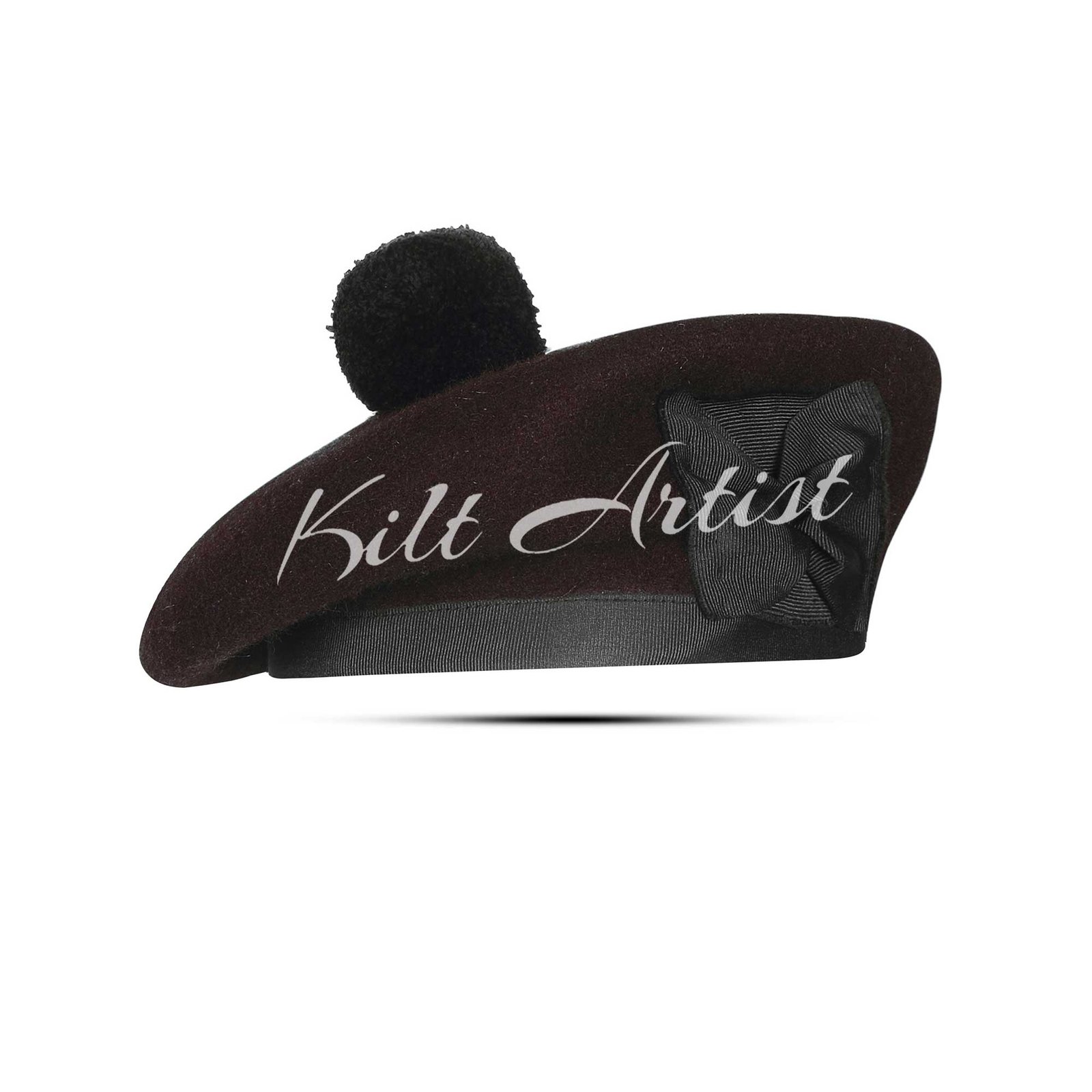 Scottish Men's Dark Maroon Balmoral Cap