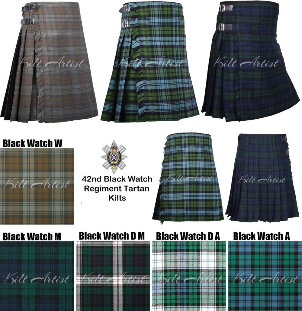 Black Watch Tartan 8 Yard Kilt