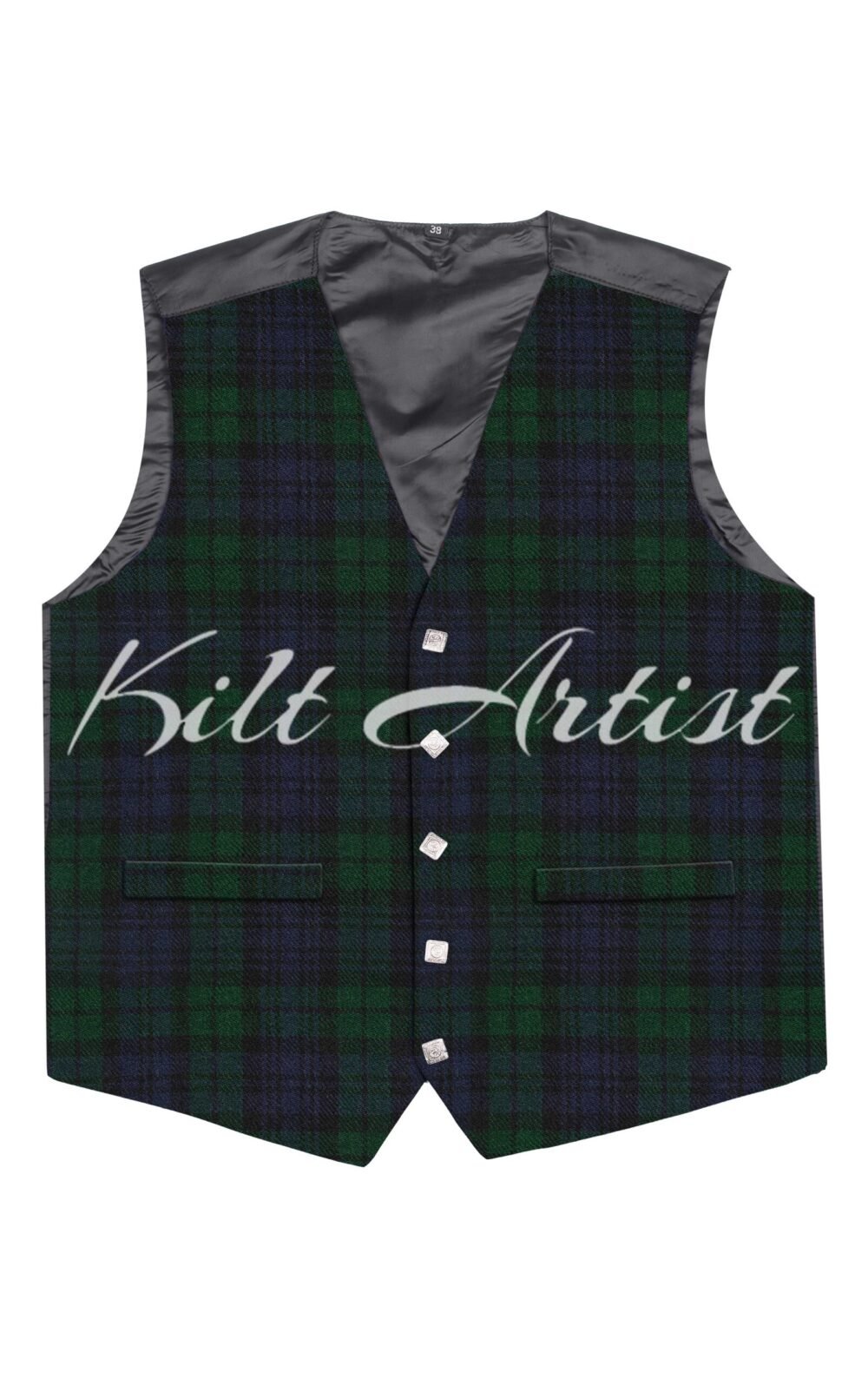 Black Watch Tartan Argyll Waistcoat