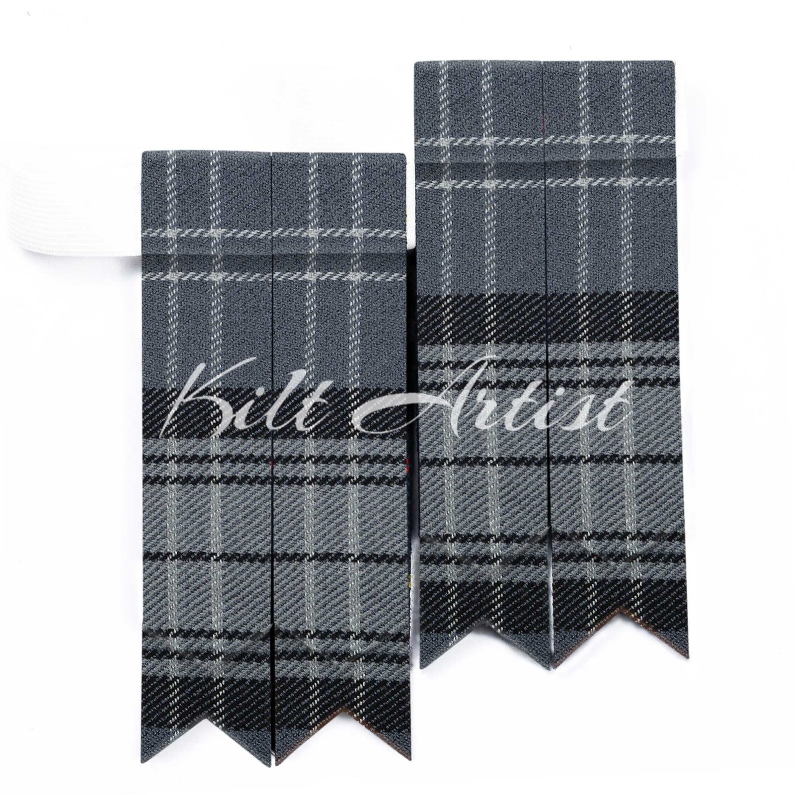 Men's Scottish Hamilton Grey Tartan Flashes
