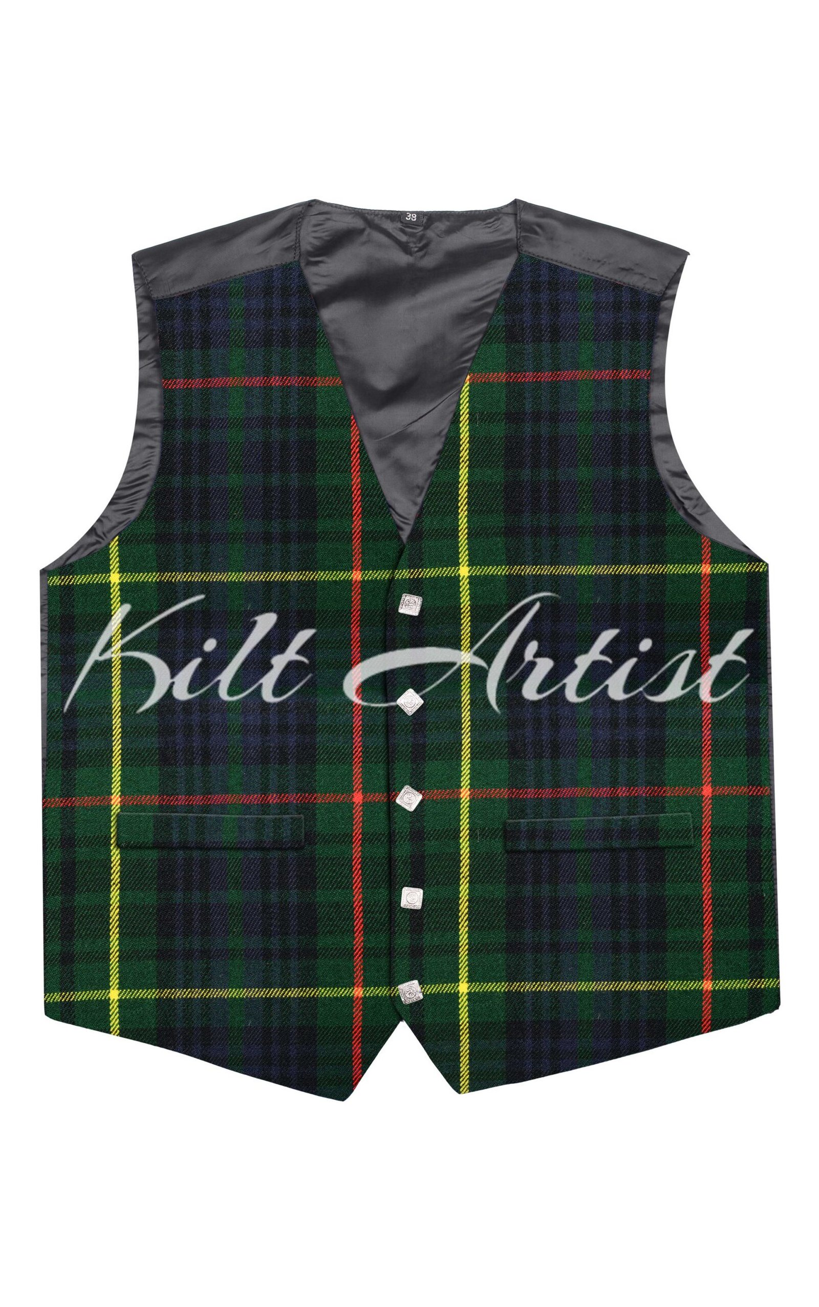 Hunting Stewart Tartan Argyll Waistcoat