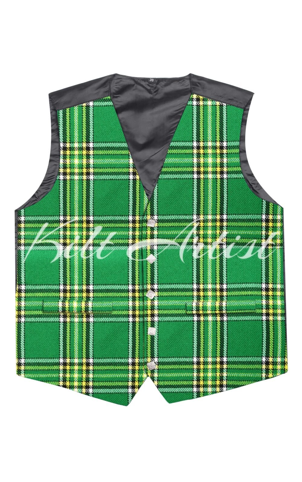 Irish Tartan Argyll Waistcoat