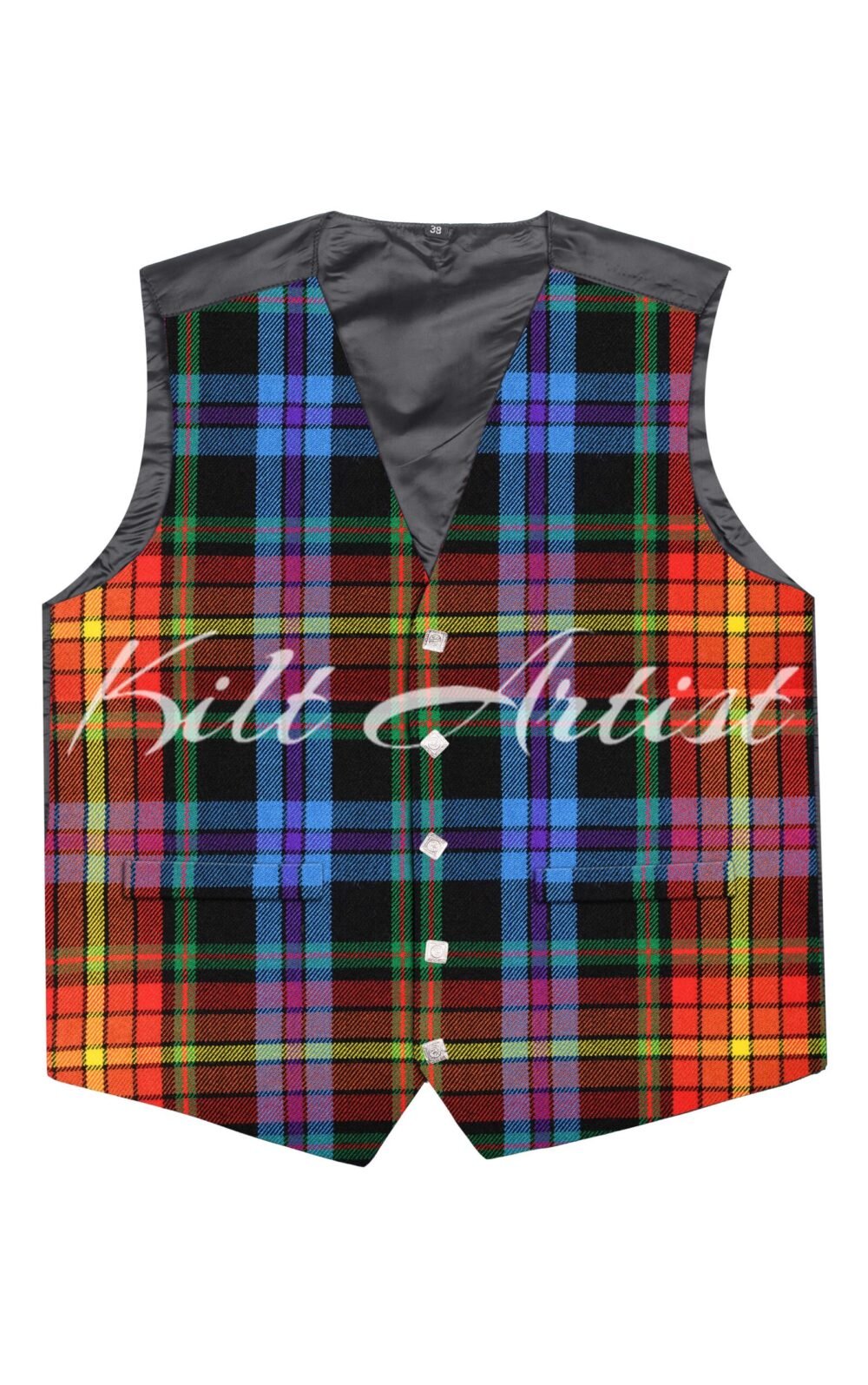 LGBTQ Pride Tartan Argyll Waistcoat
