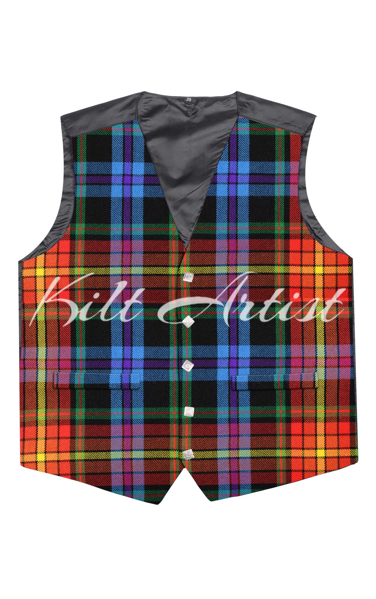 LGBTQ Pride Tartan Argyll Waistcoat