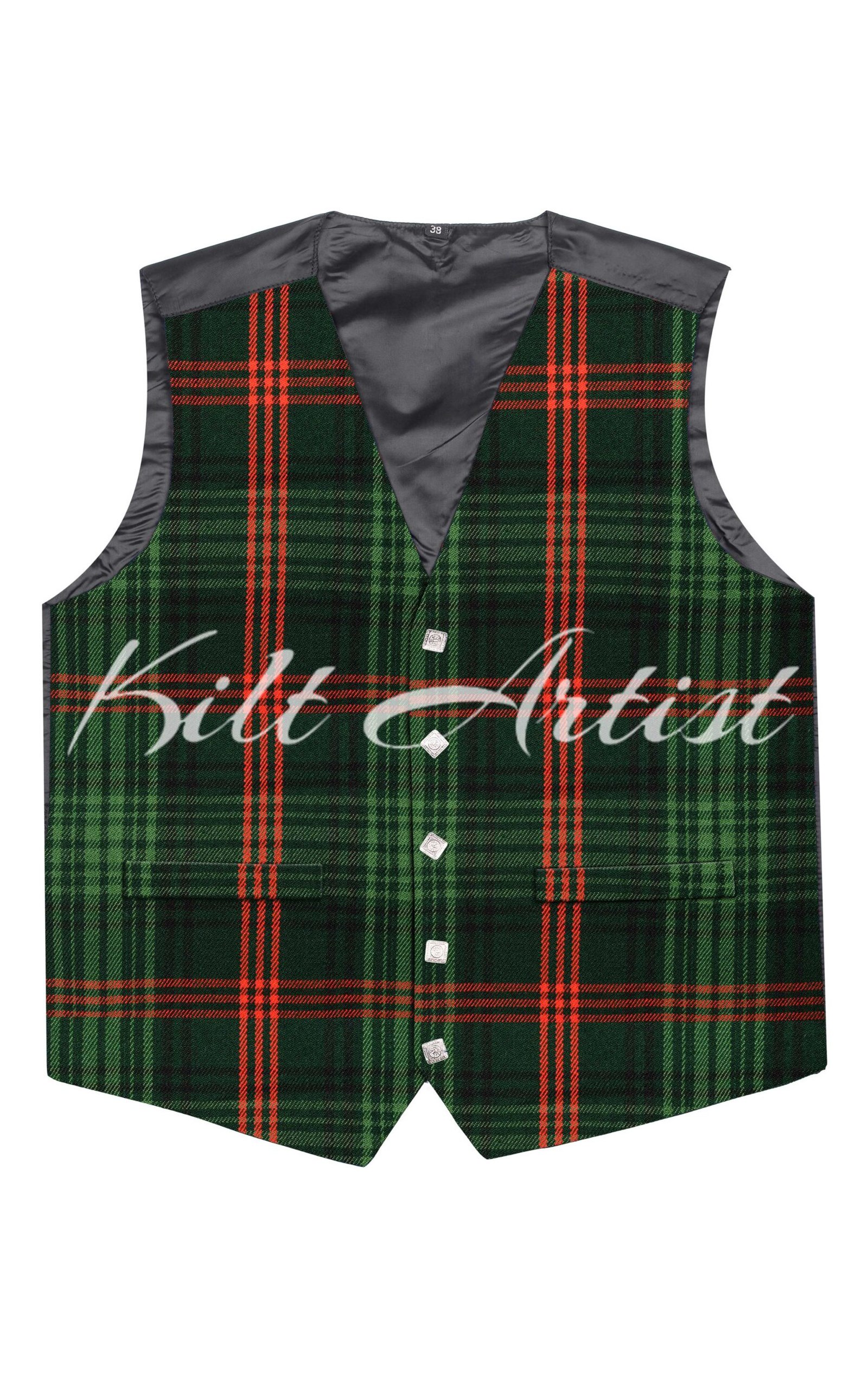 Ross Hunting Modern Tartan Argyll Waistcoat