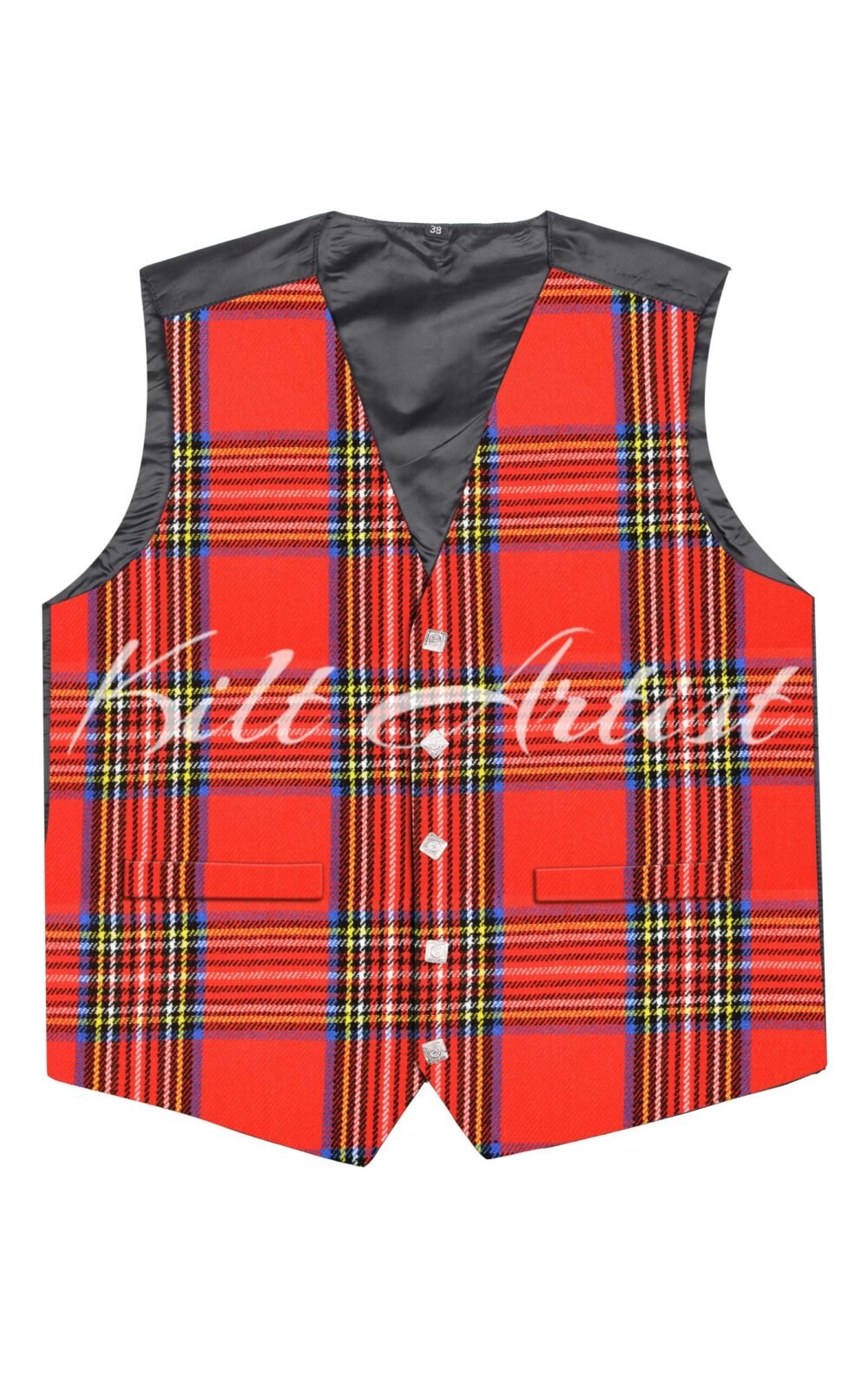 Royal Stewart Tartan Argyll Waistcoat
