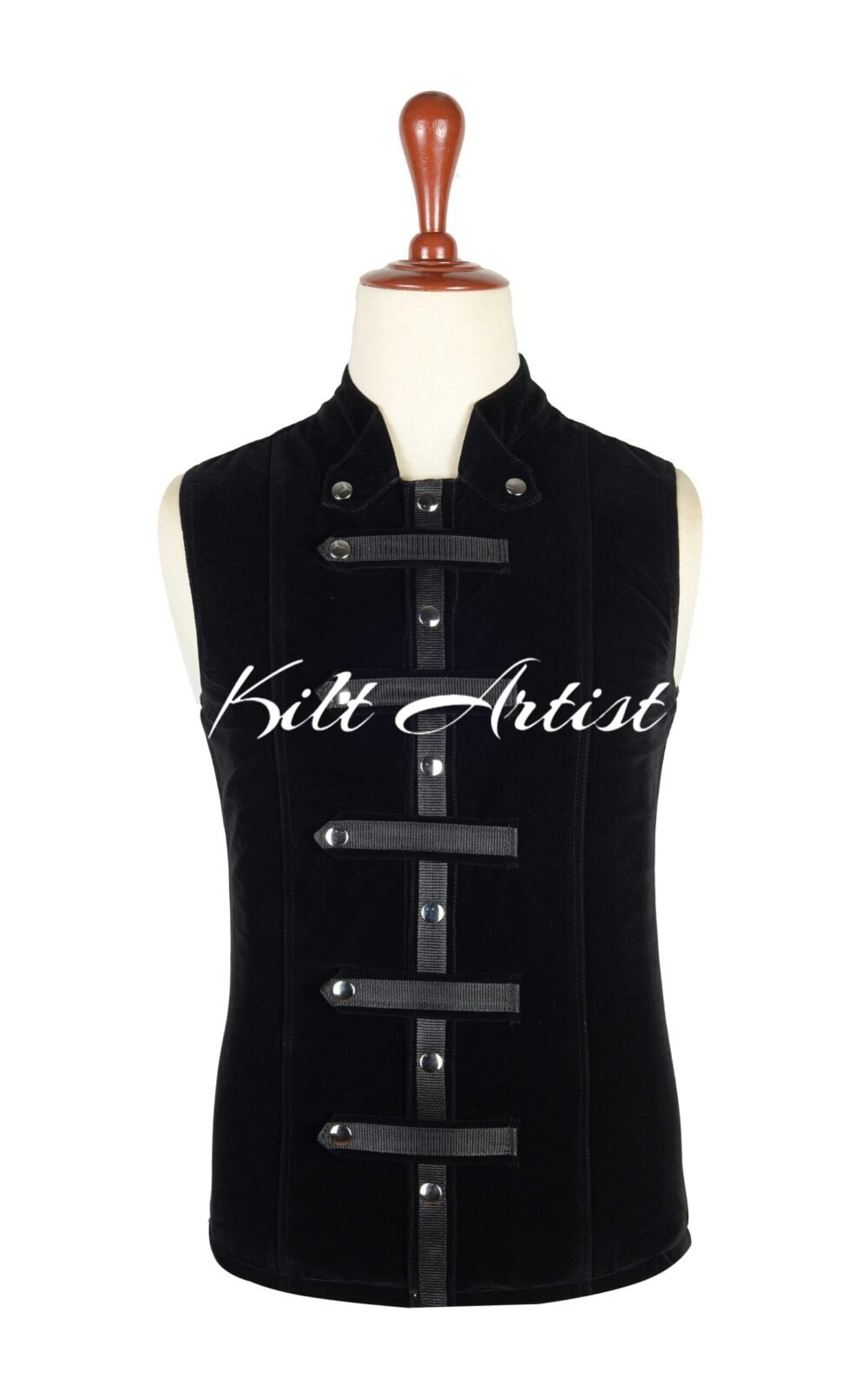 Black Velvet Punk Rock Vest
