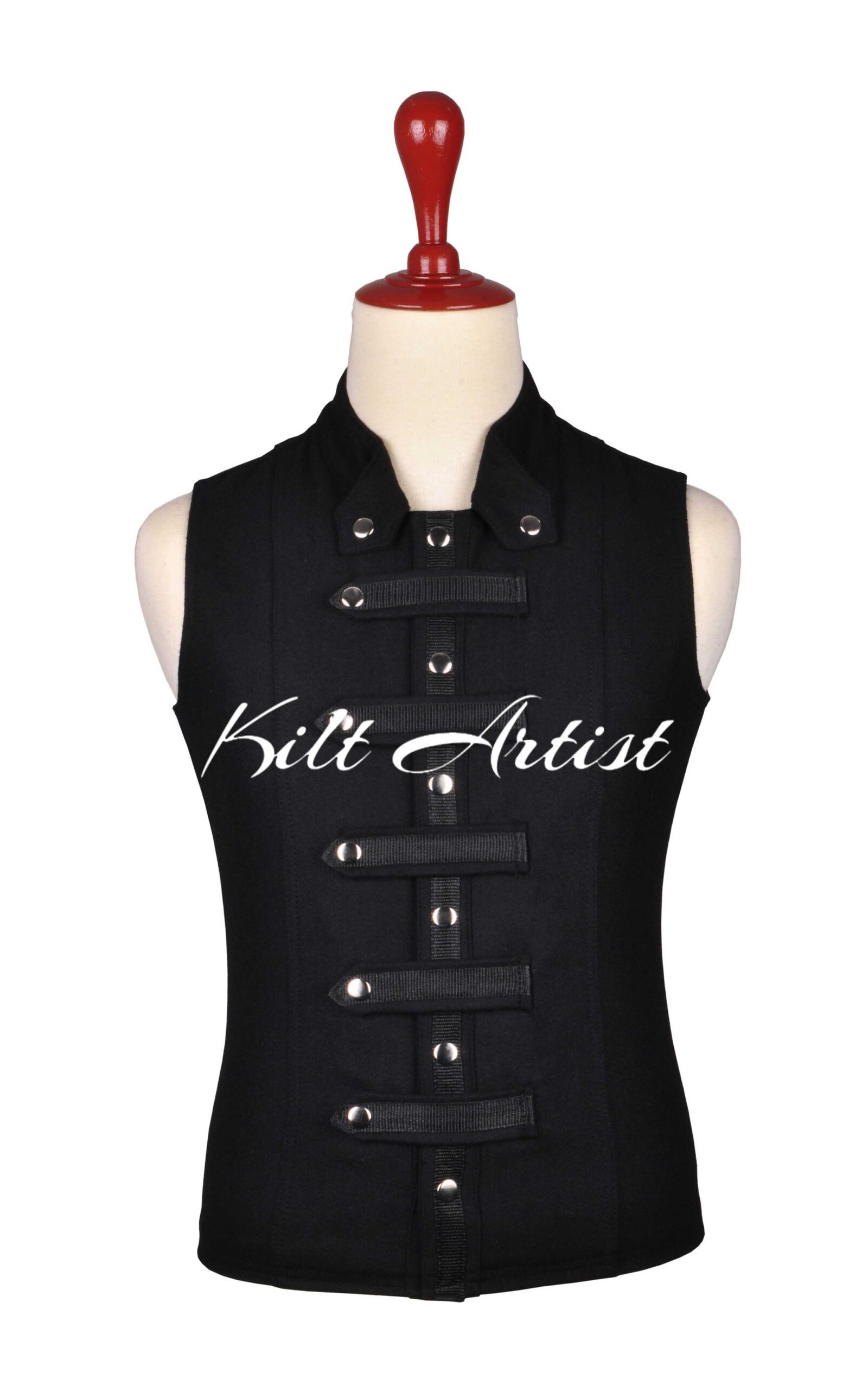 Black Punk Rock Vest
