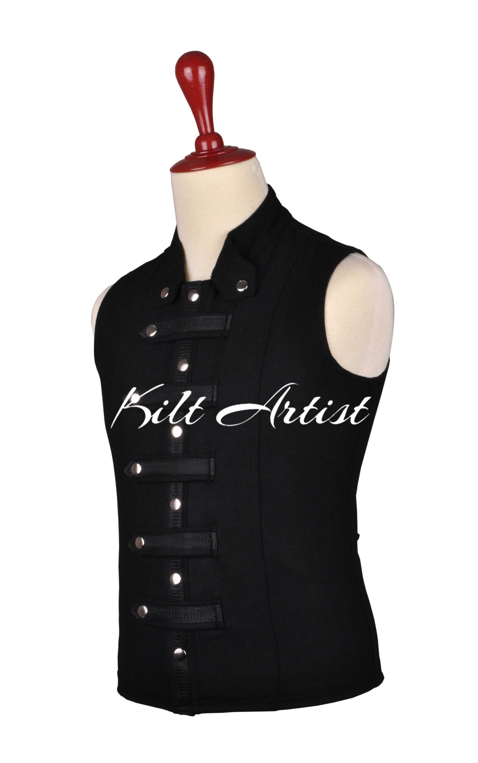 Black Punk Rock Vest
